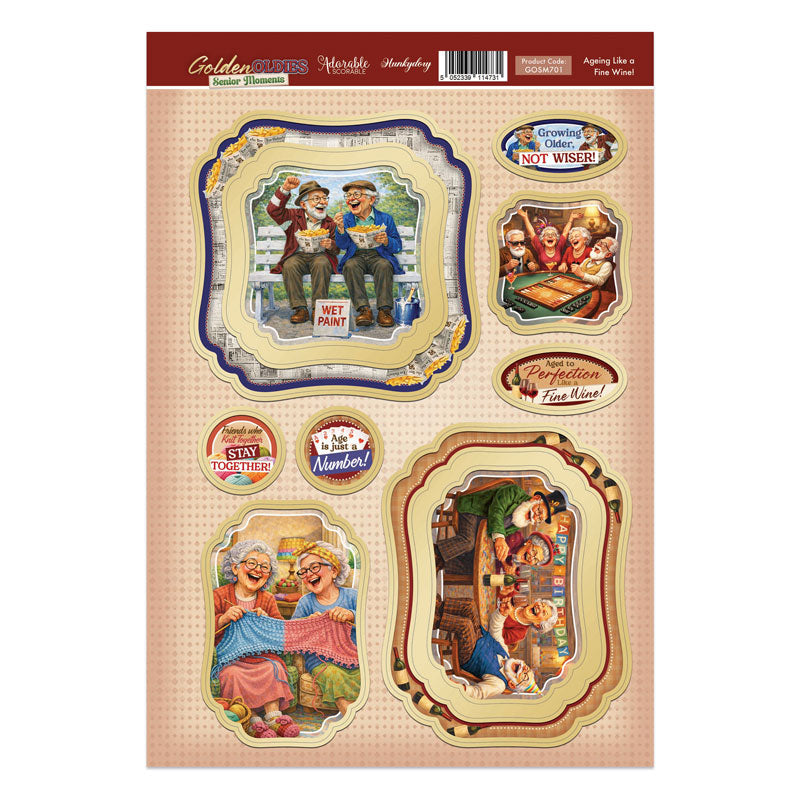 Golden Oldies - Senior Moments Topper Sheet - Ageing Like a Fine Wine!