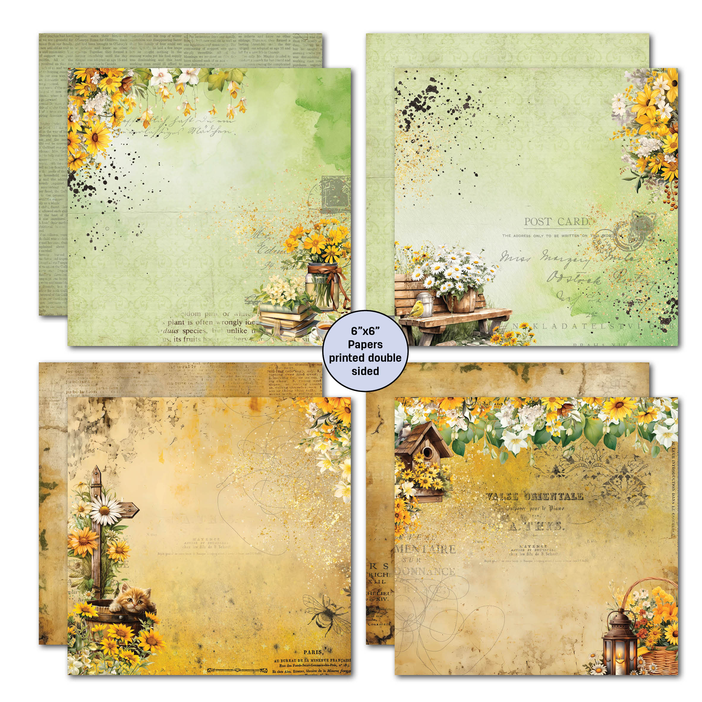 3Quarter Designs Hey Buttercup 6x6 Paper Pack