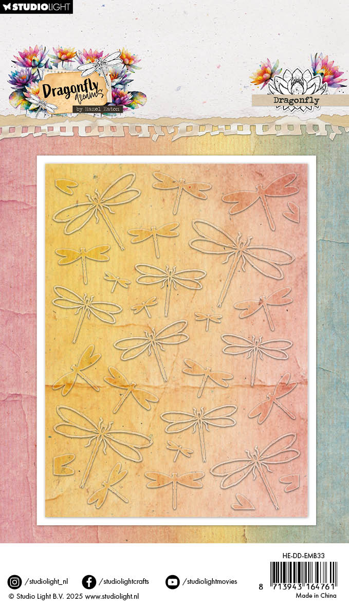 HE Embossing Folder Dragonfly Dragonfly Dreams 105x148x3mm 1 Pieces