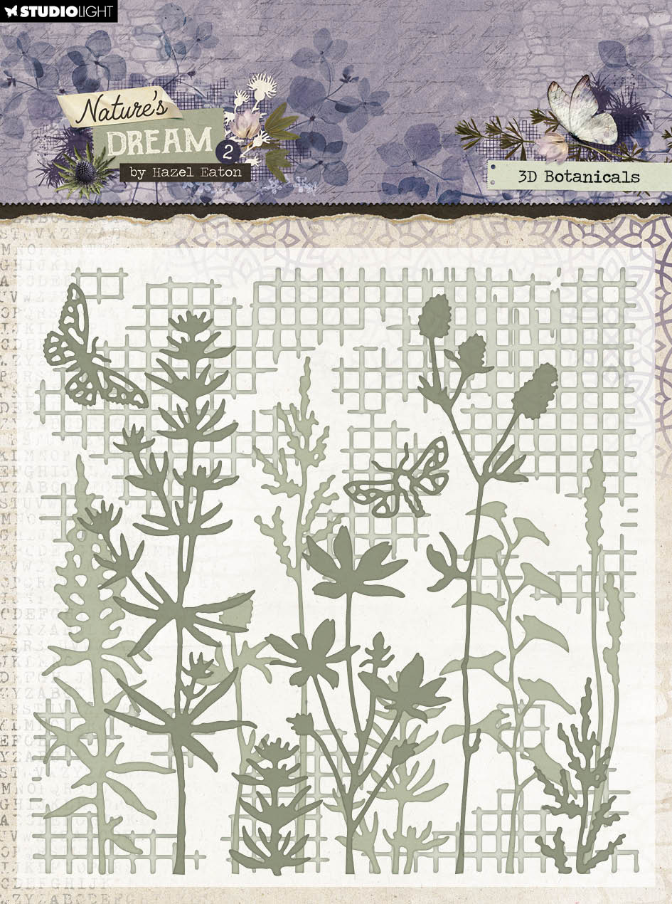 HE Embossing Folder 3D Botanicals Nature's Dream 2 - 1 PC