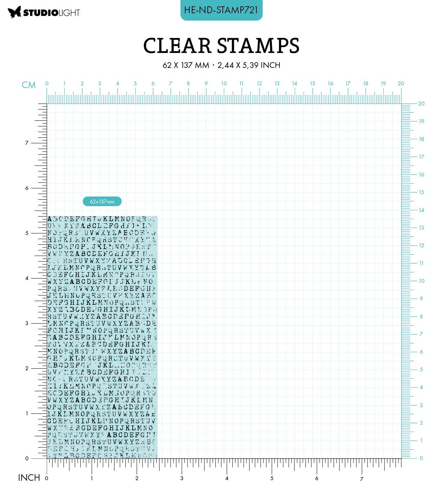 HE Clear Stamp ABC Background Nature's Dream 2 - 1 PC