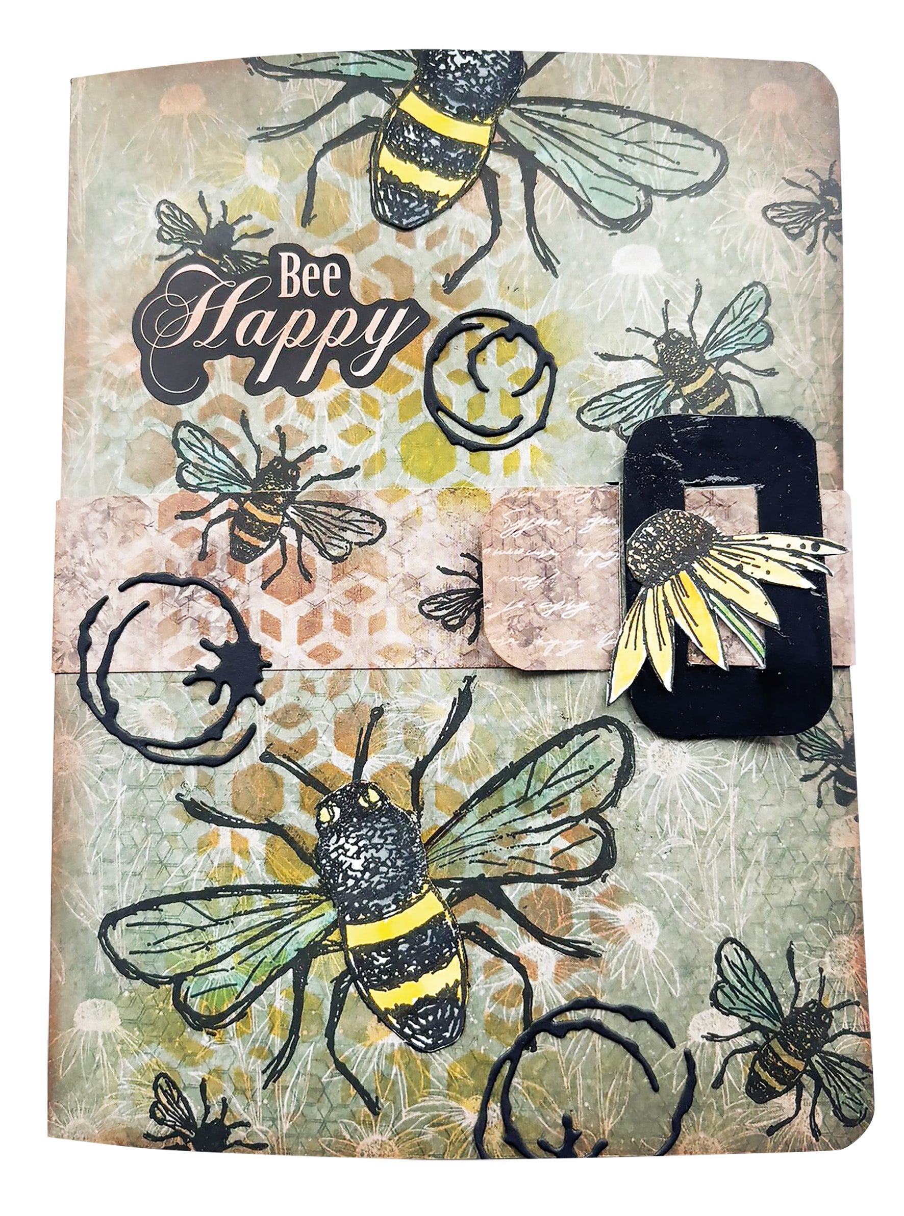 HE Stencil Memory Journal Sweet Bee Memories 4 PC