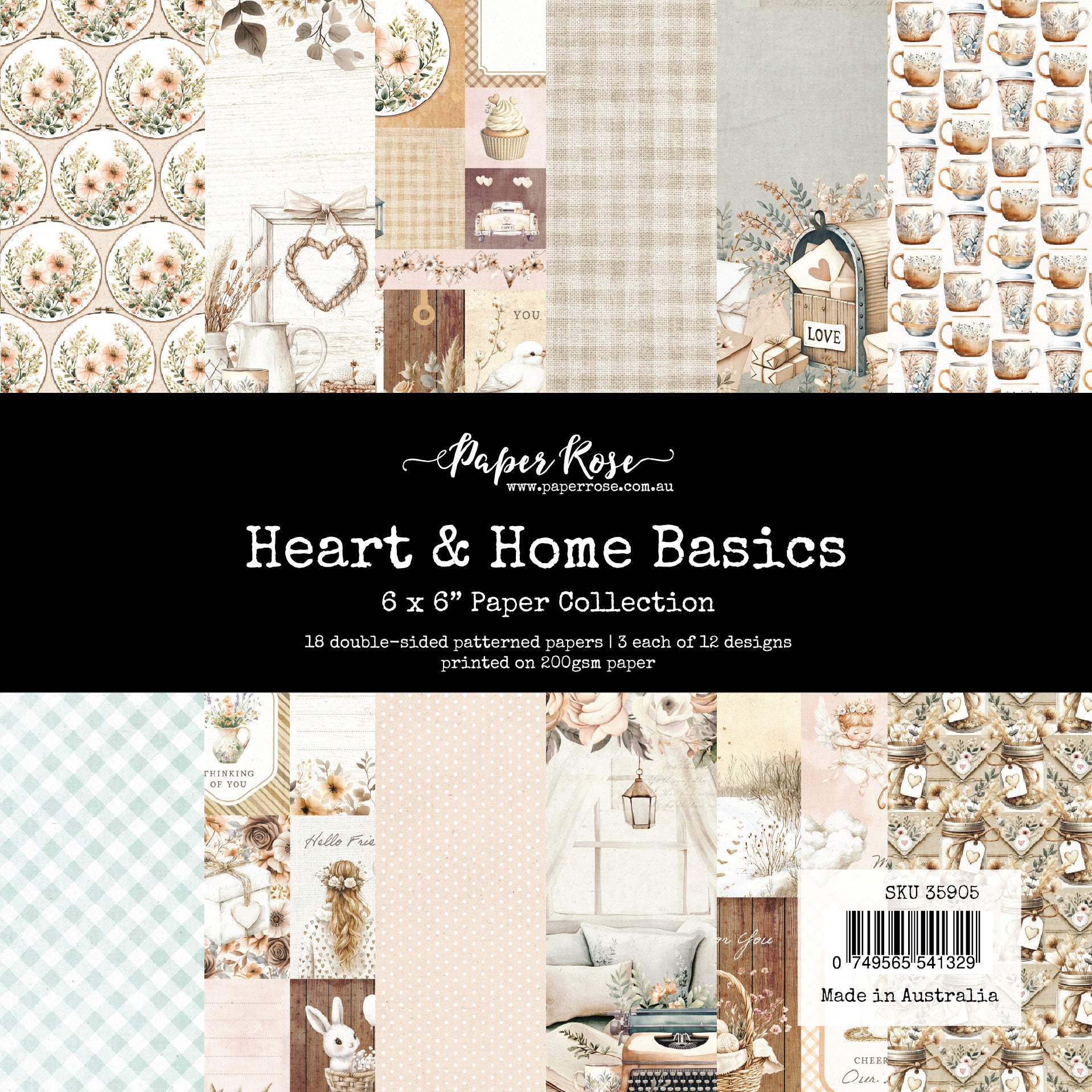 Heart & Home Basics 6x6 Paper Collection 35905