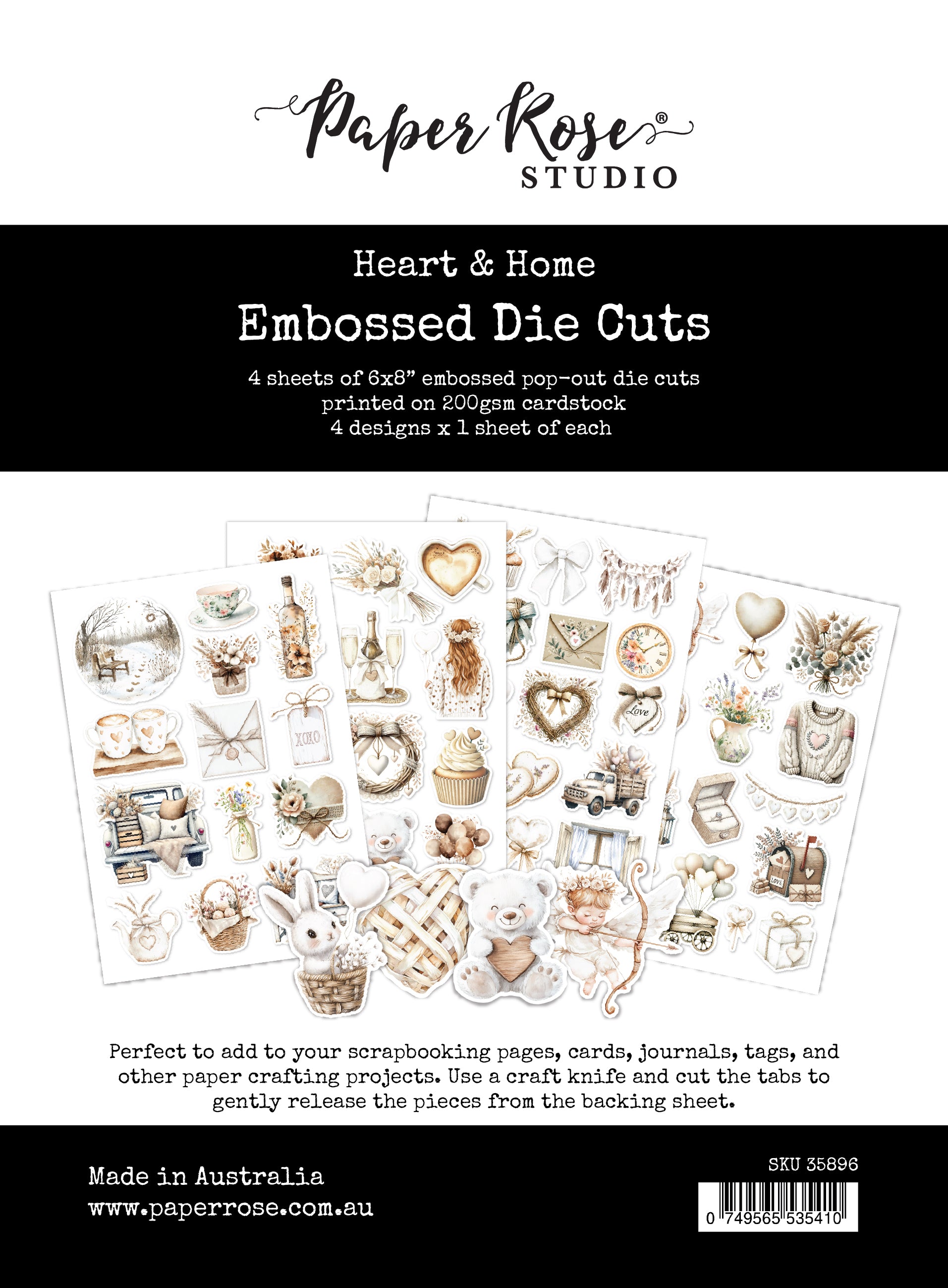 Heart & Home 6x8 Embossed Die Cuts 35896