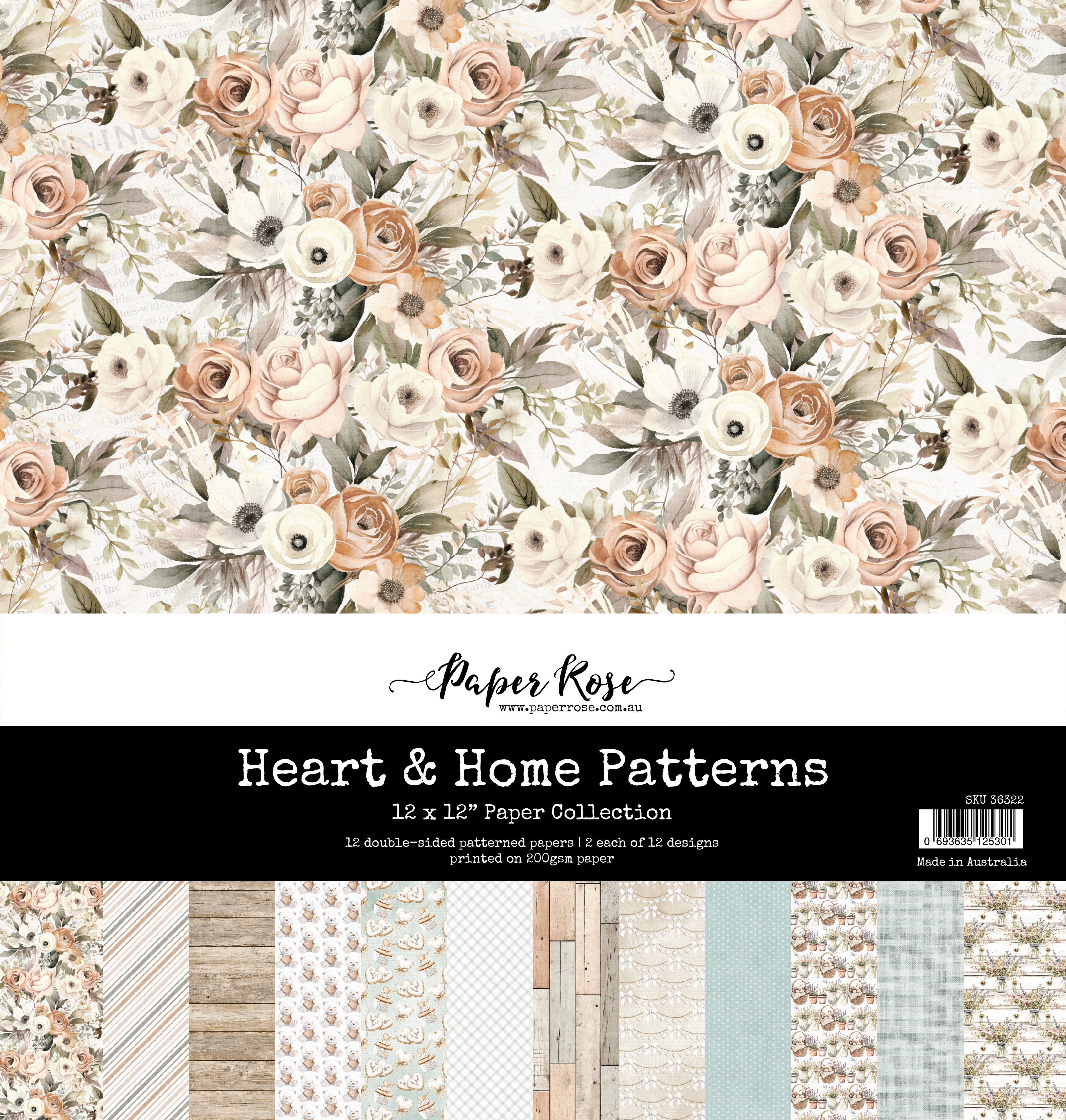 Heart & Home Patterns 12x12 Paper Collection 36322
