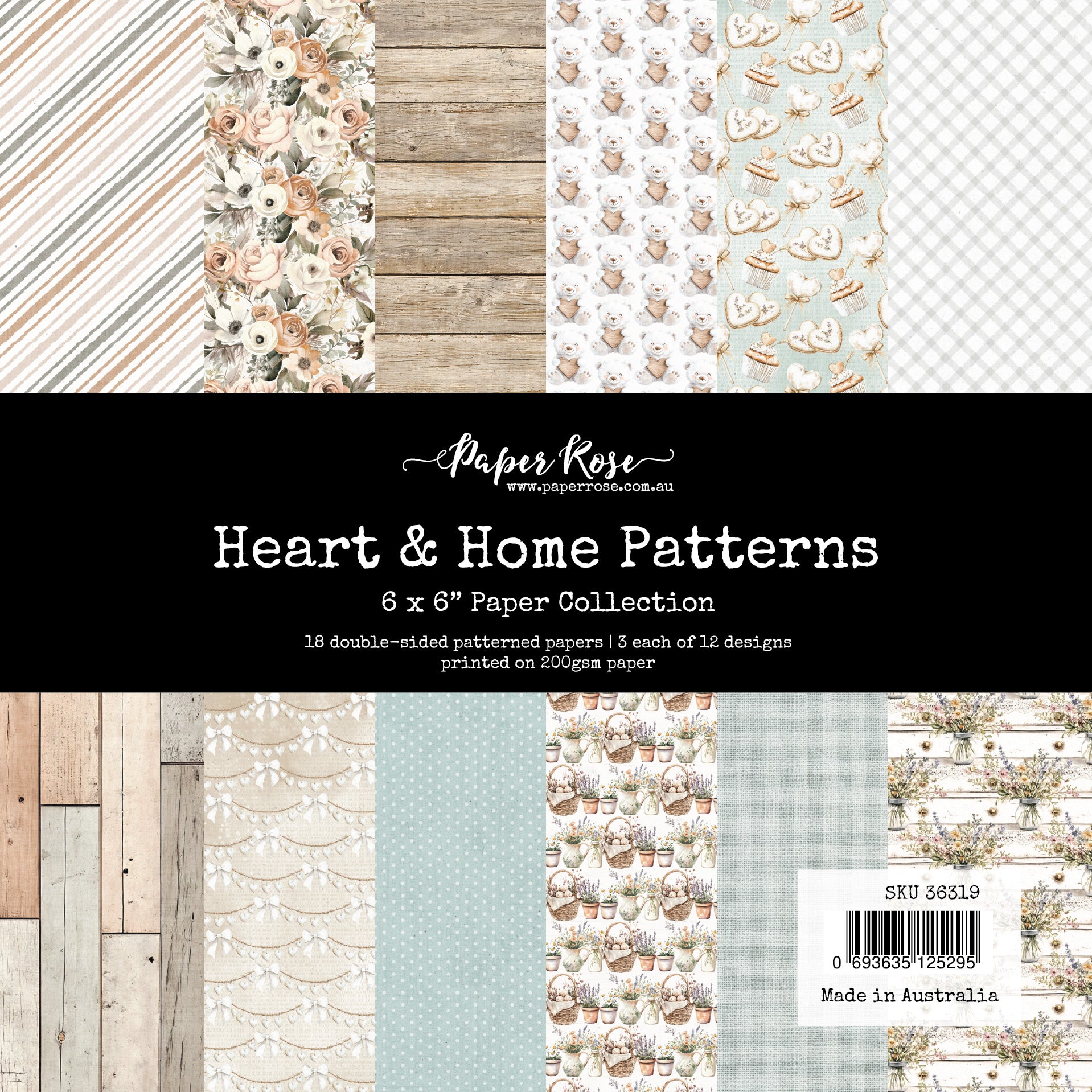 Heart & Home Patterns 6x6 Paper Collection 36319
