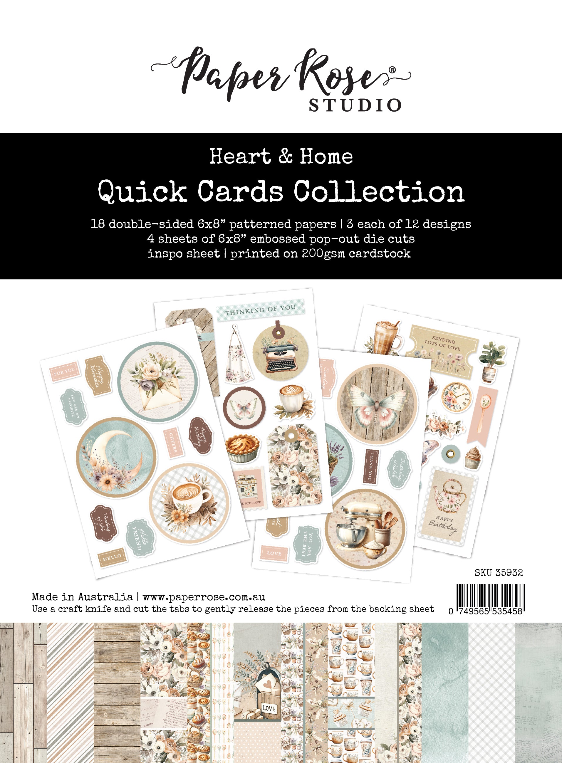 Heart & Home 6x8 Quick Cards Kit 35932