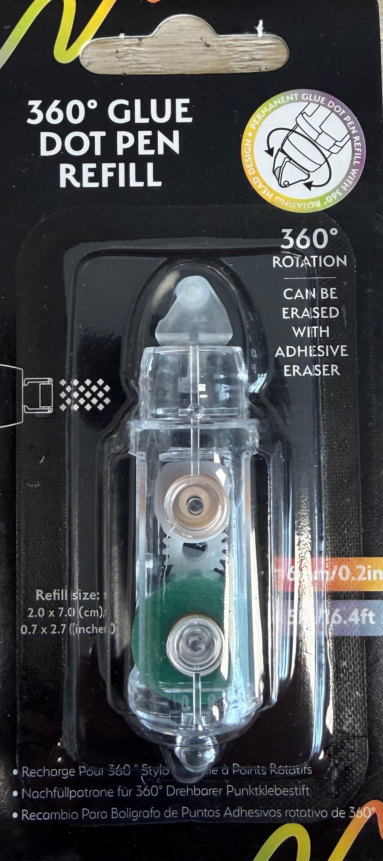 Arden Creative Studio 360° Glue Dot Tape Pen Refill