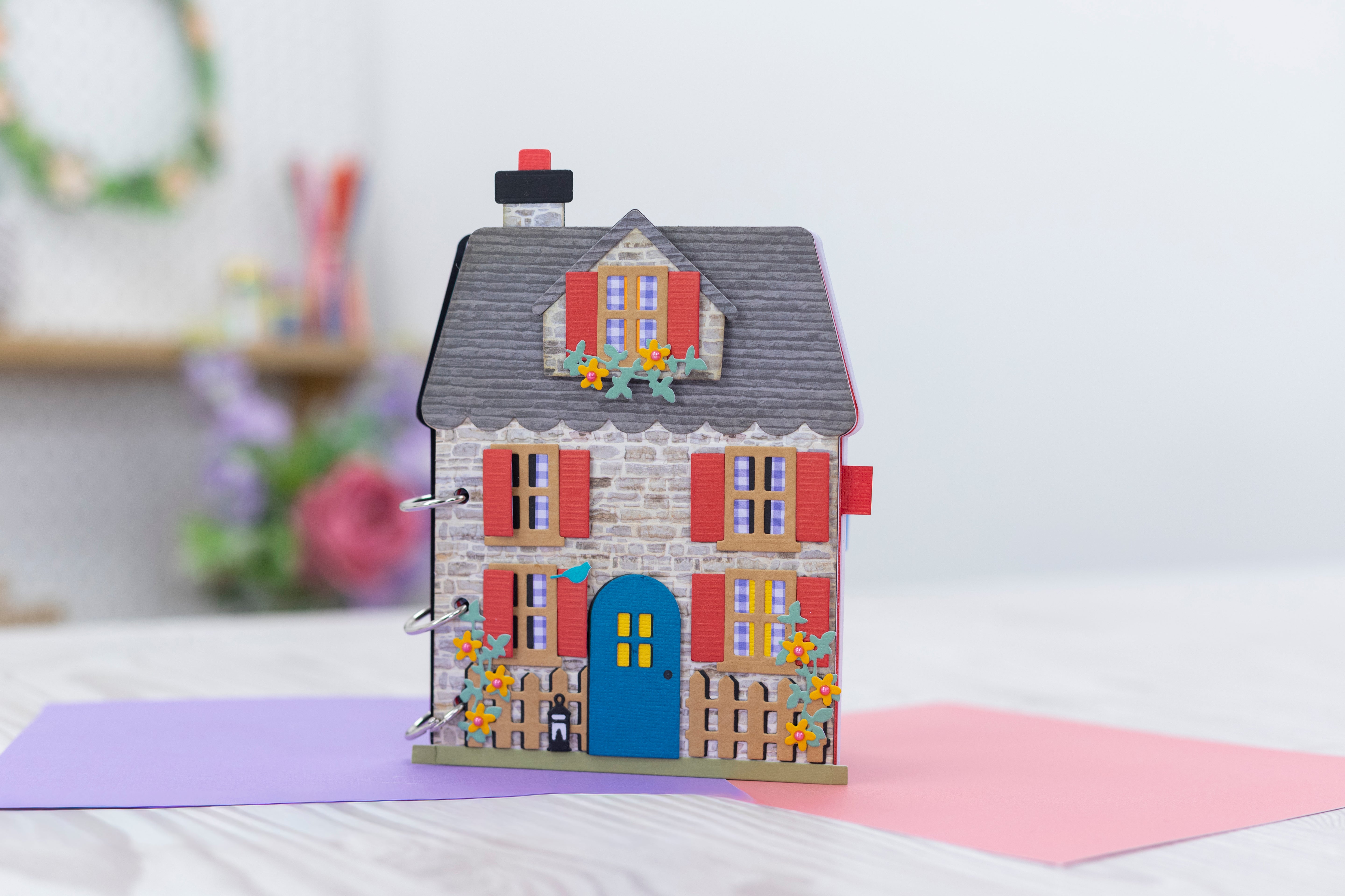 Seasonal House Stamp & Metal Die Set