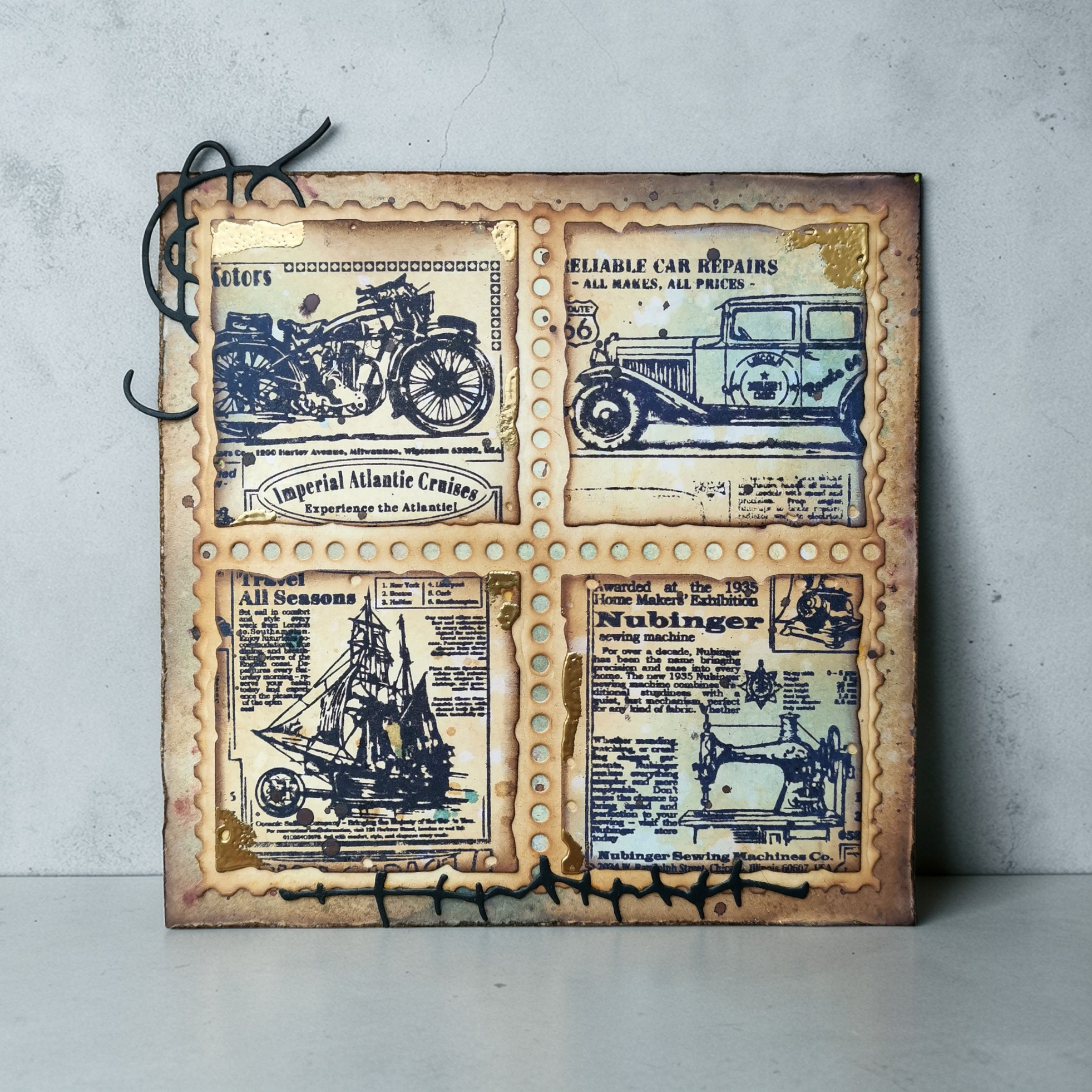 AALL and Create - Die-Cutting Die Set - Splintered Tiles