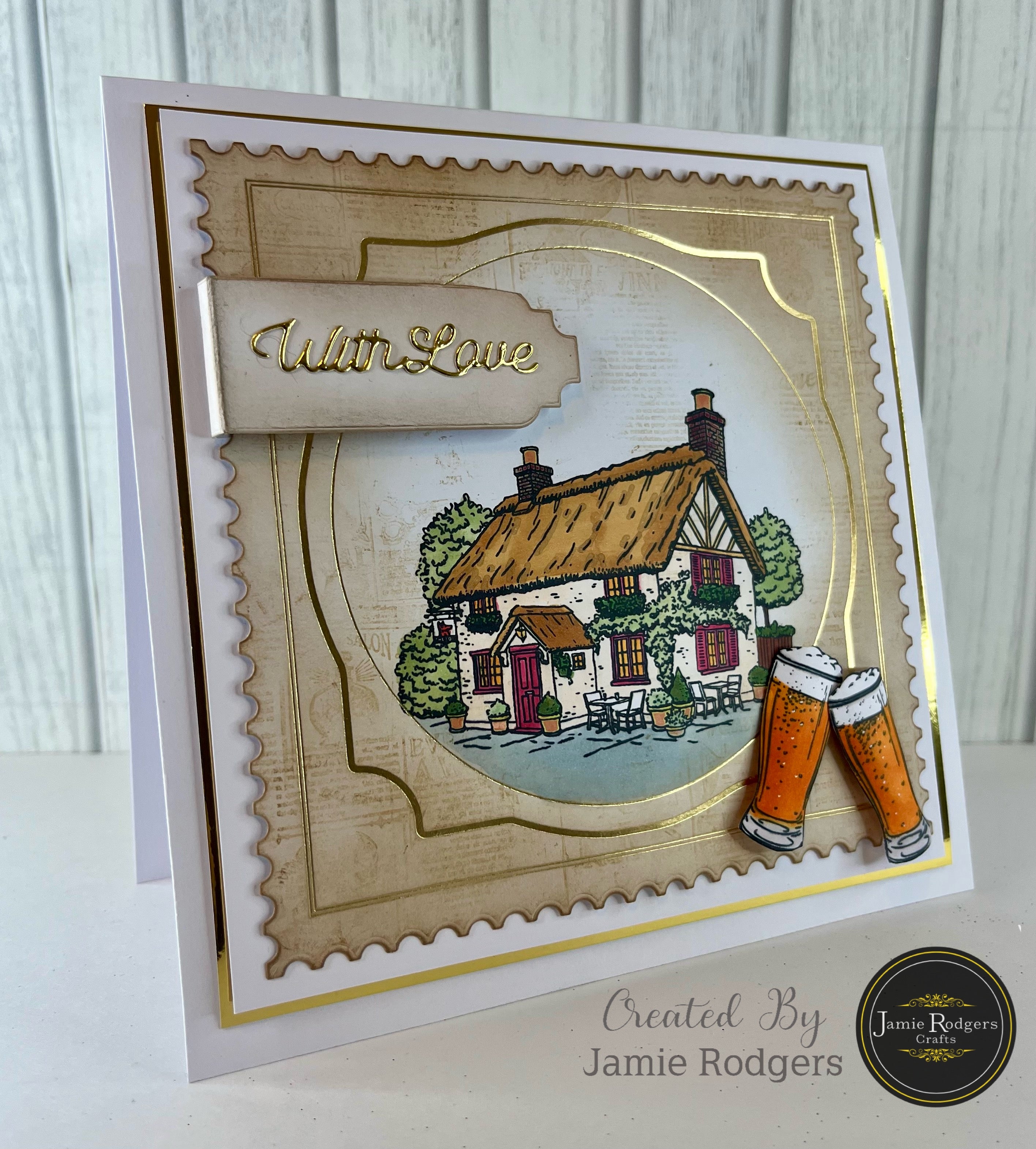 Jamie Rodgers Crafts Newsprint - Days Gone By DL Clear Stamp Set