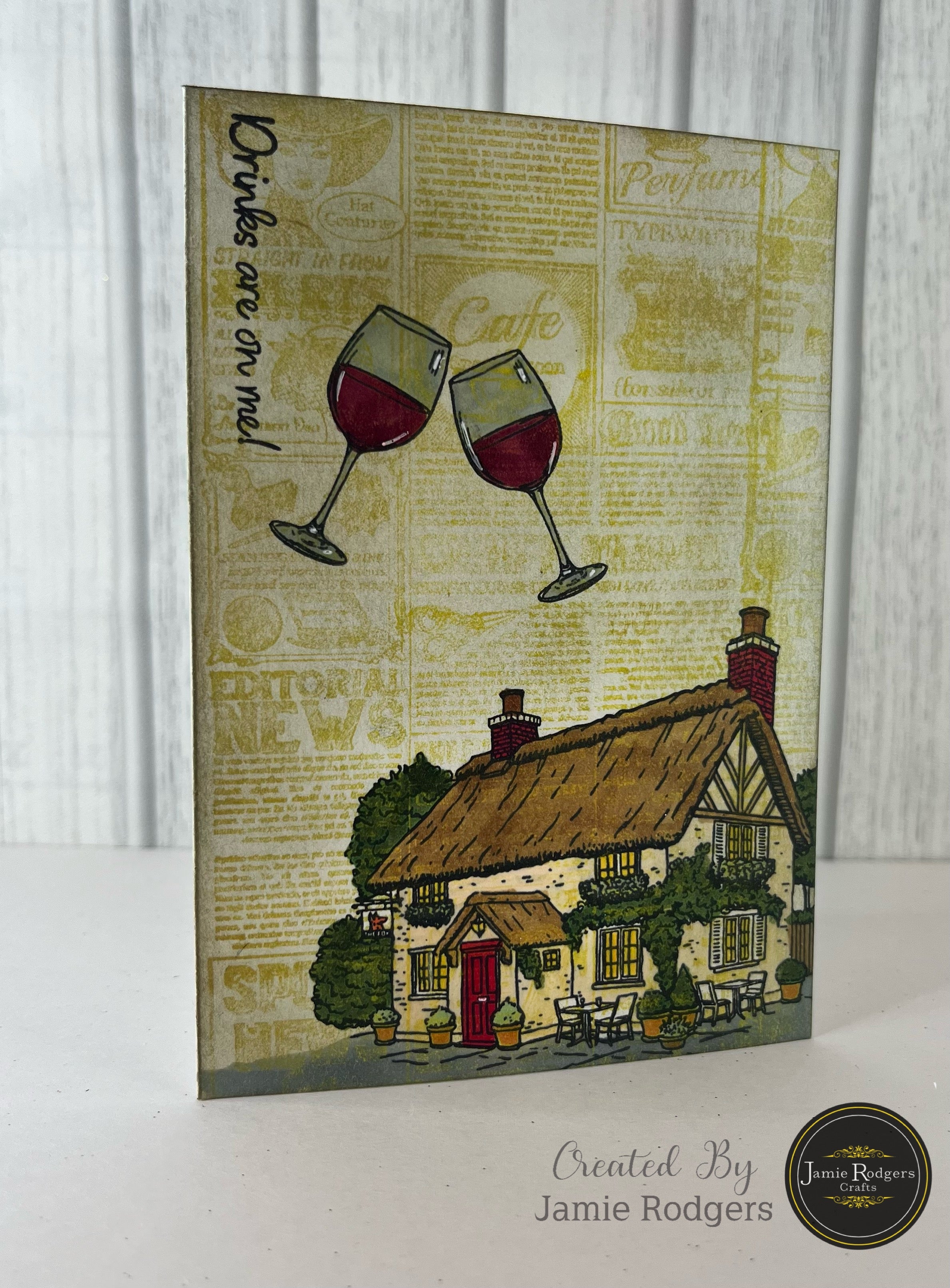 Jamie Rodgers Crafts Village Pub A6 Clear Stamp Set
