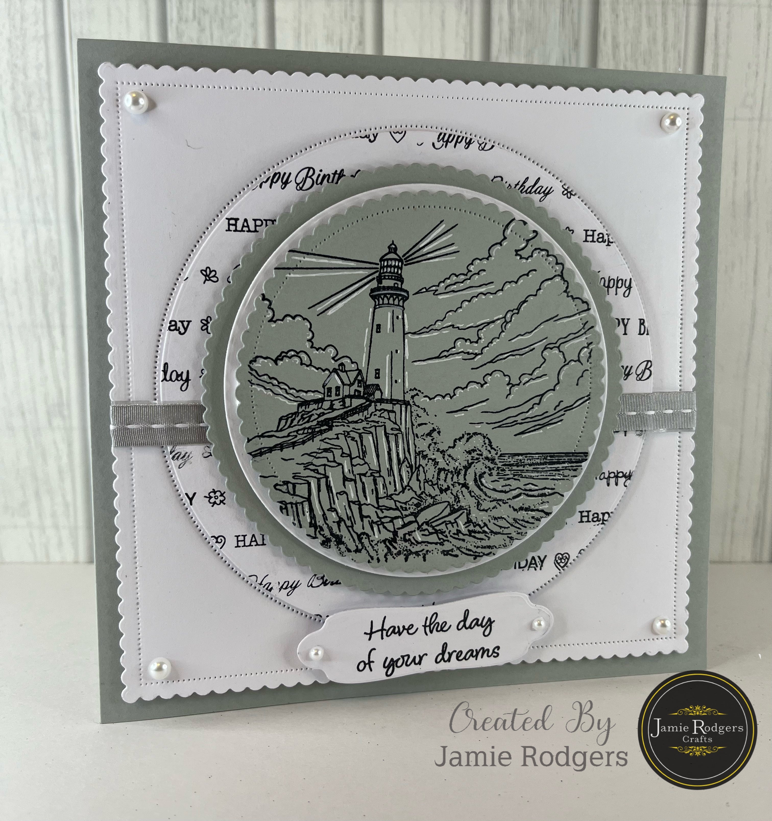 Jamie Rodgers Crafts Happy Birthday DL Clear Stamp Set