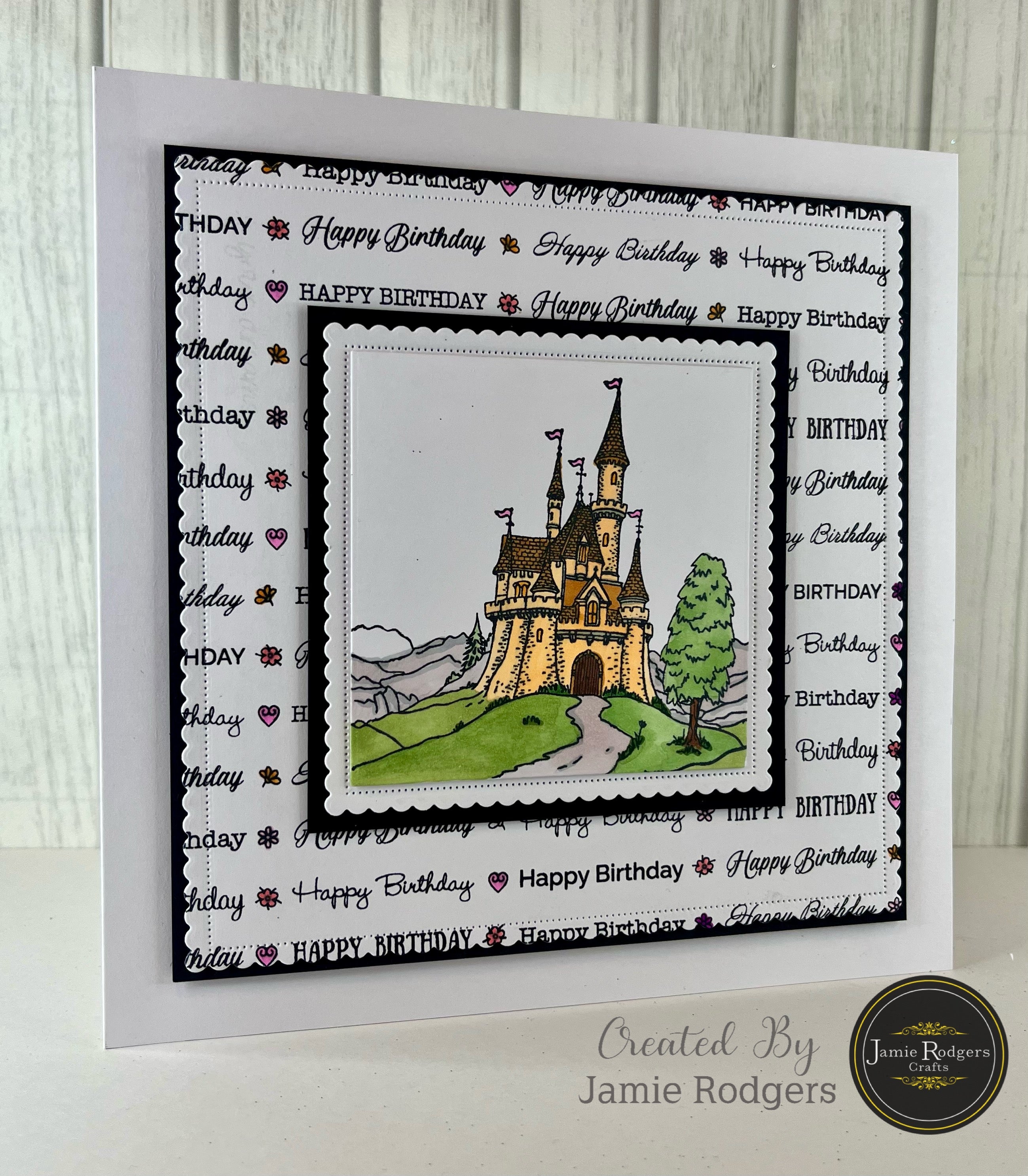 Jamie Rodgers Crafts Fairytale Castle A6 Clear Stamp Set