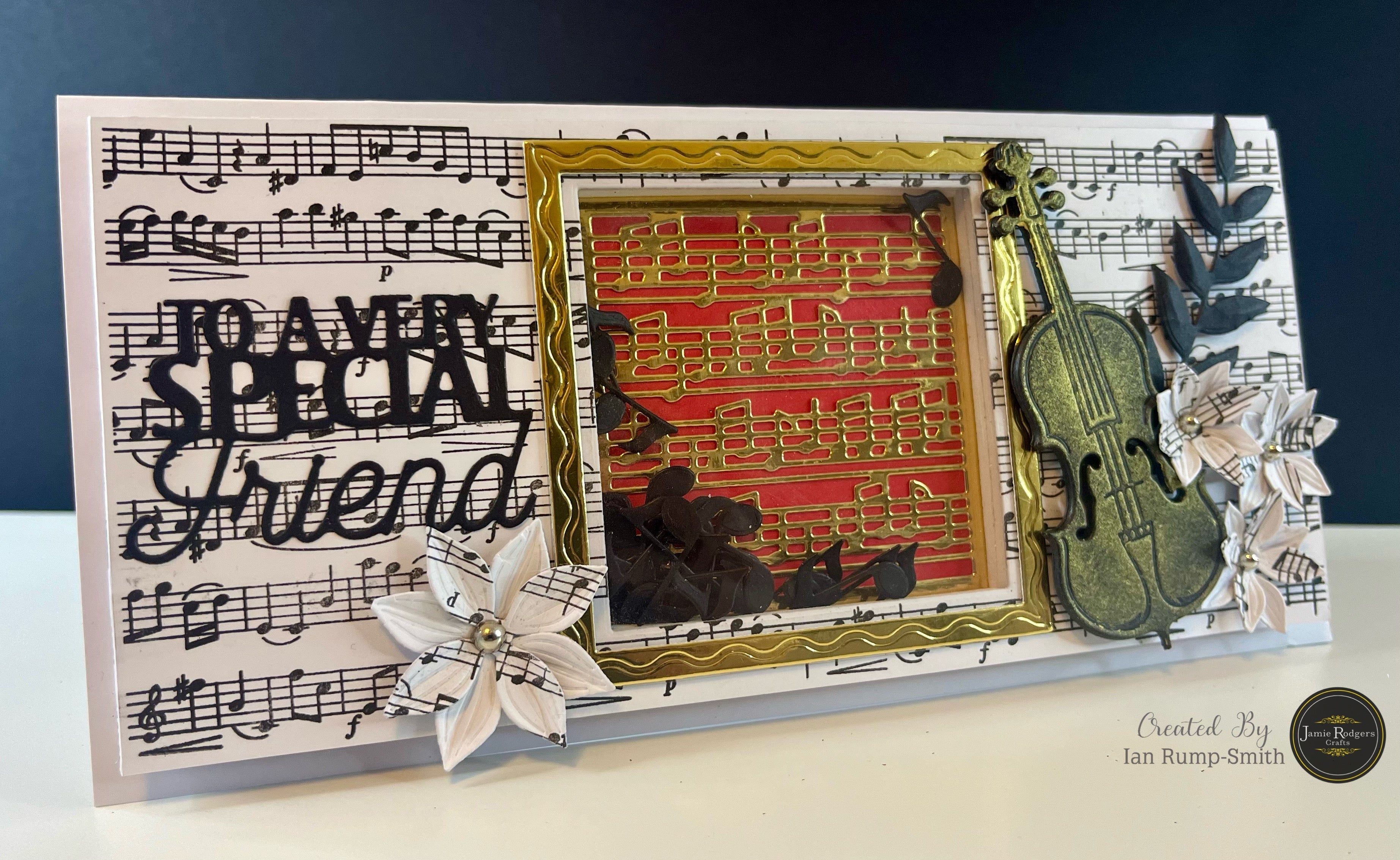 Jamie Rodgers Crafts Music Notes Square Tile Die Set
