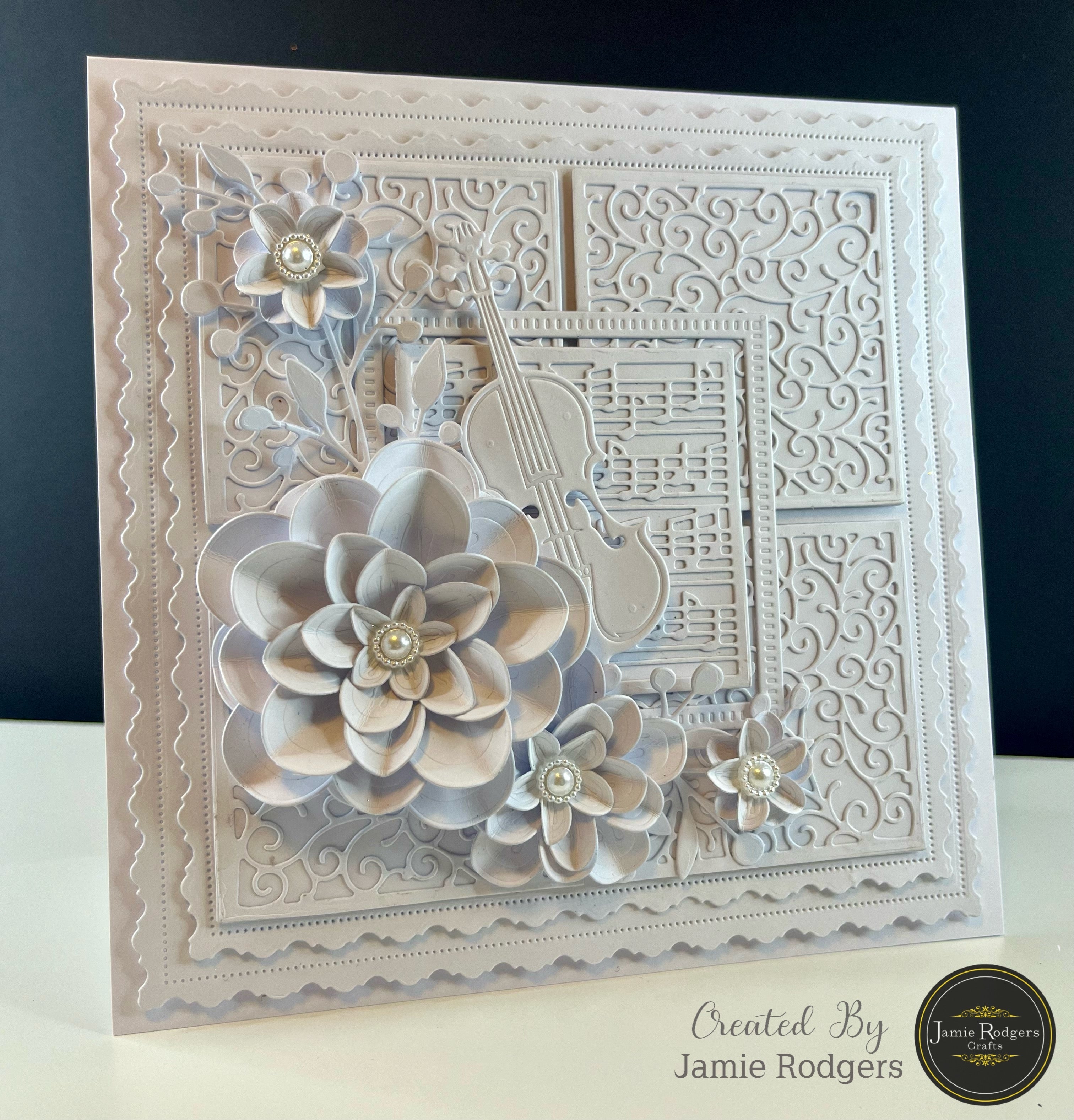 Jamie Rodgers Crafts Music Notes Square Tile Die Set