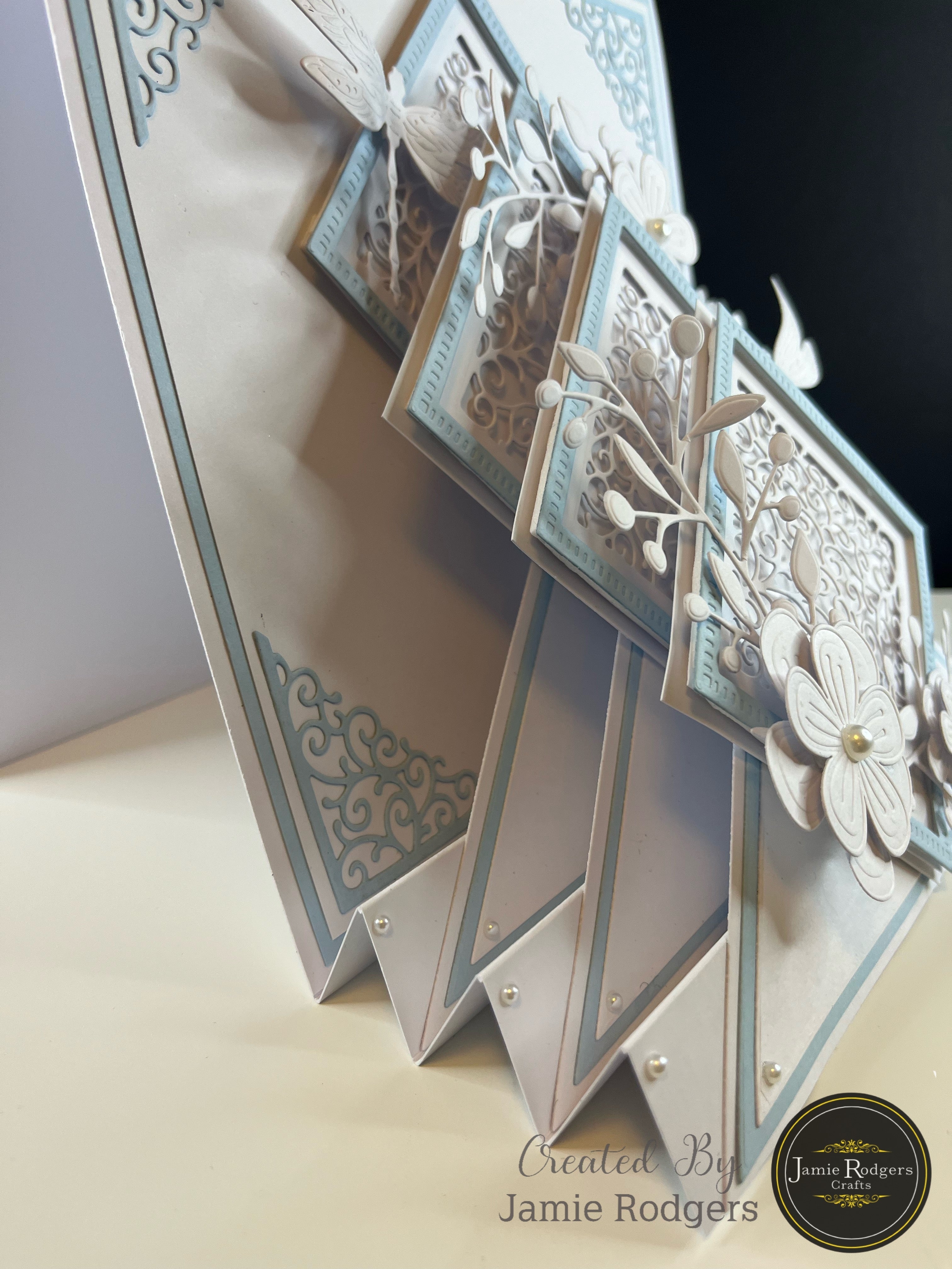 Jamie Rodgers Crafts Swirly Square Tile Die Set