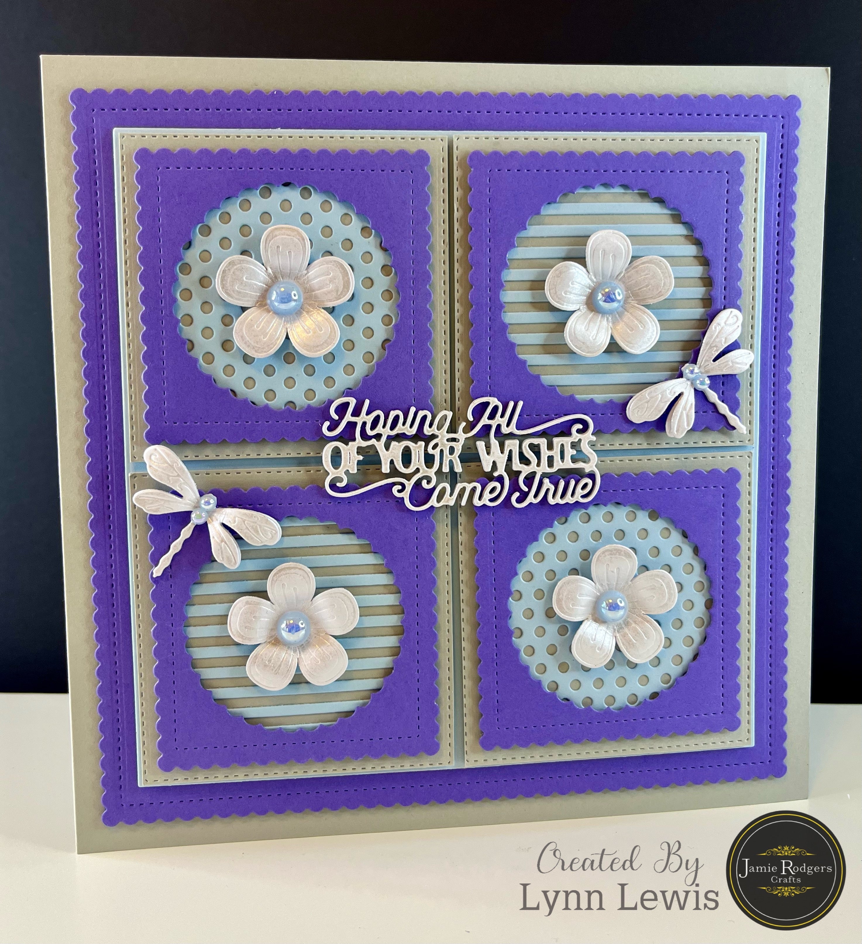 Jamie Rodgers Crafts Striped Square Tile Die Set