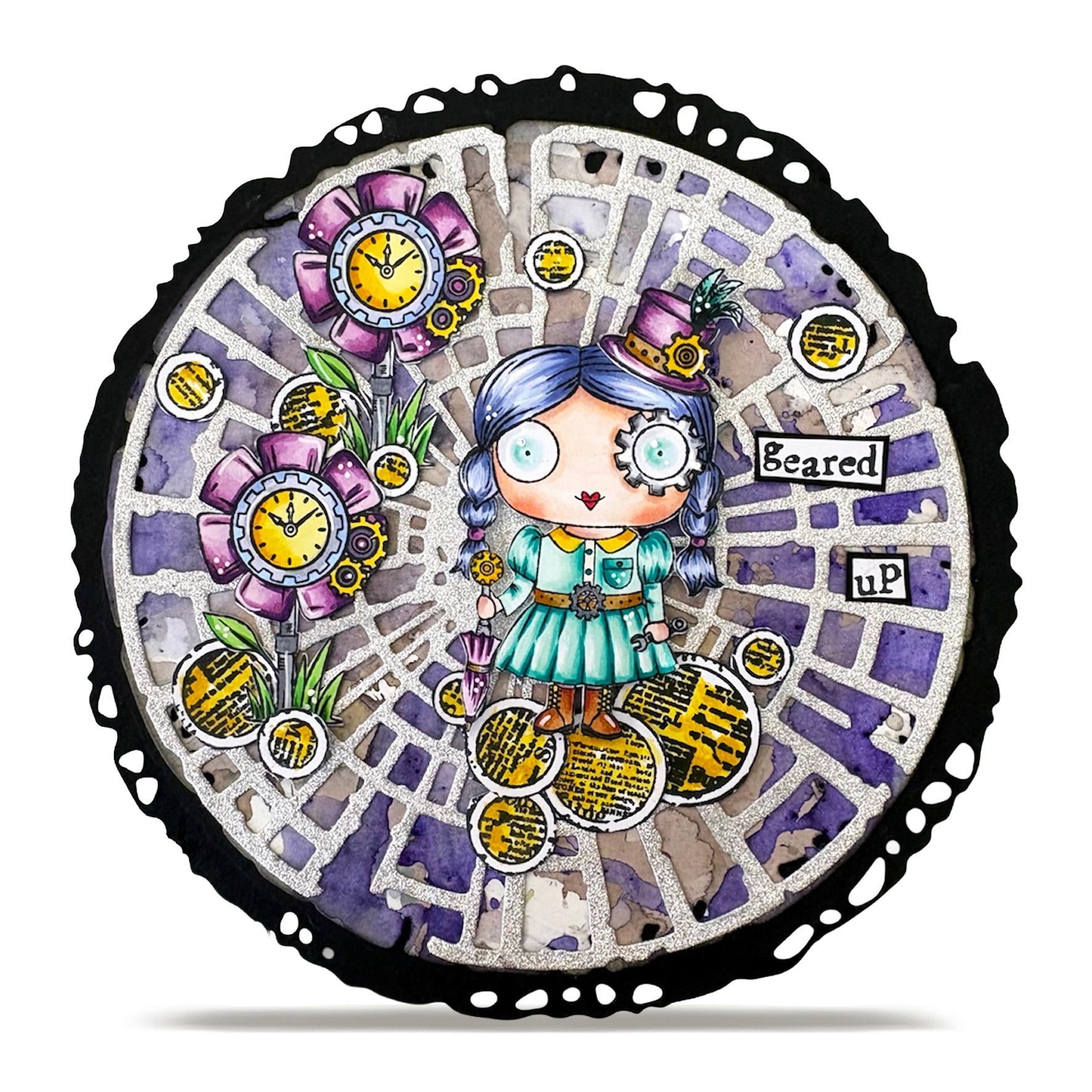 AALL and Create - A7 - Stamp Set - Gear Girl