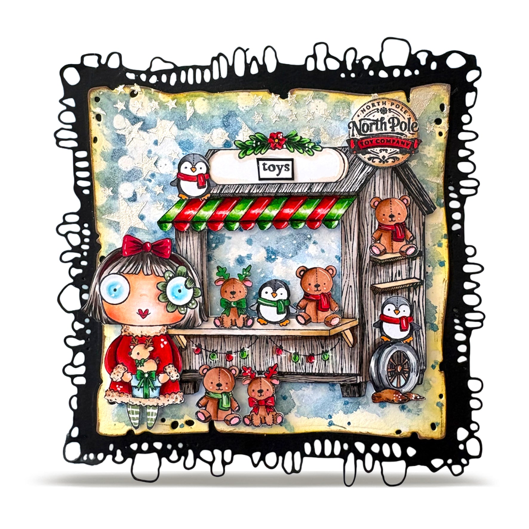 AALL and Create - A7 Stamp Set - North Pole Toy Company