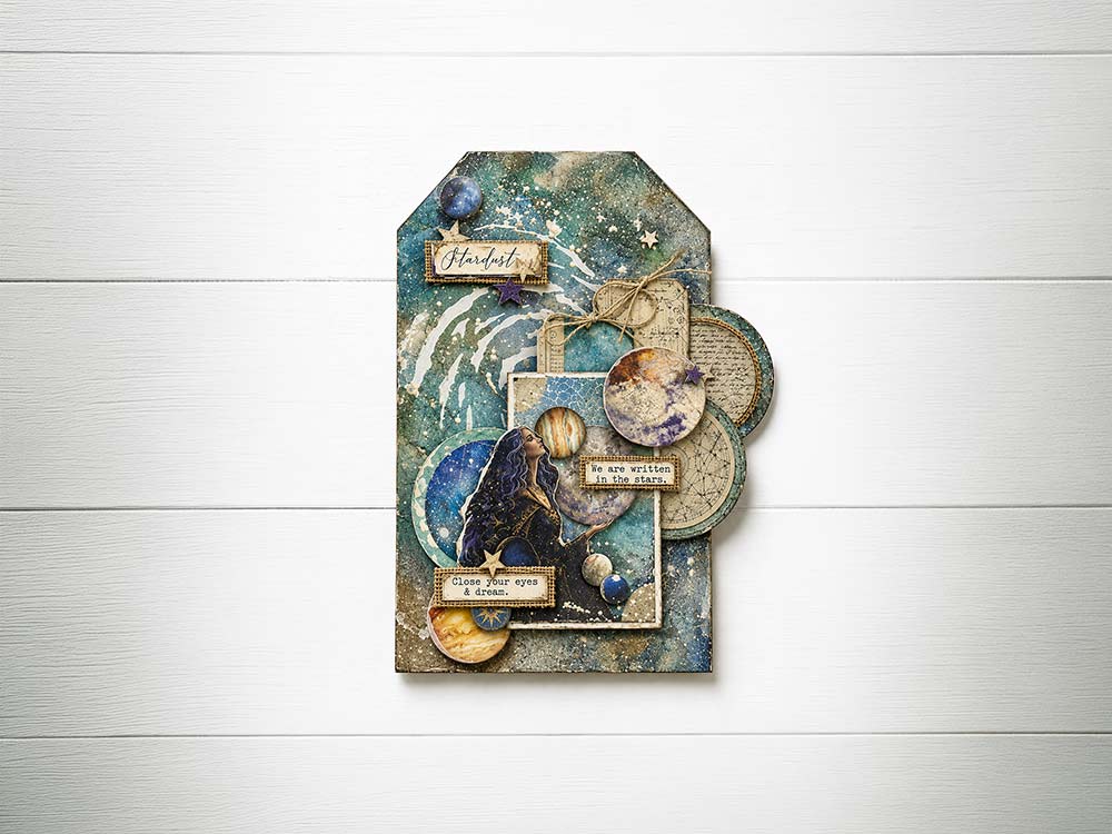Printed Art Junk Journal: Stickers, Cut-Outs, Backgrounds For Art And Craft - Cosmos