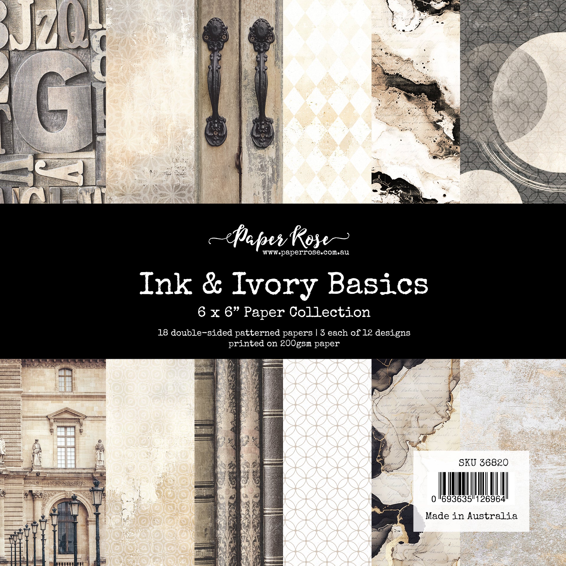 Ink & Ivory Basics 6x6 Paper Collection 36820