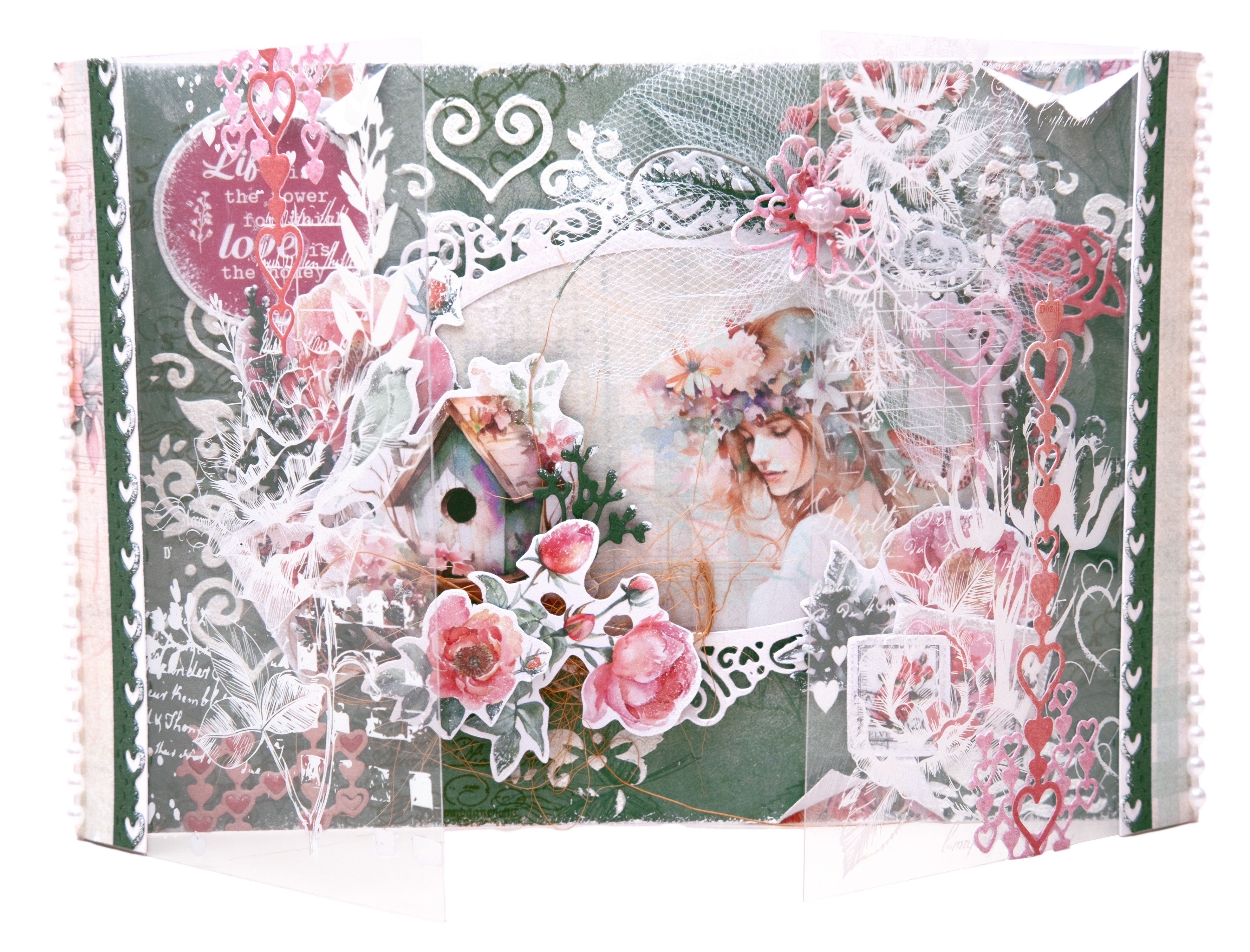 JMA Mask Heart Damask Sending You Love 1 PC