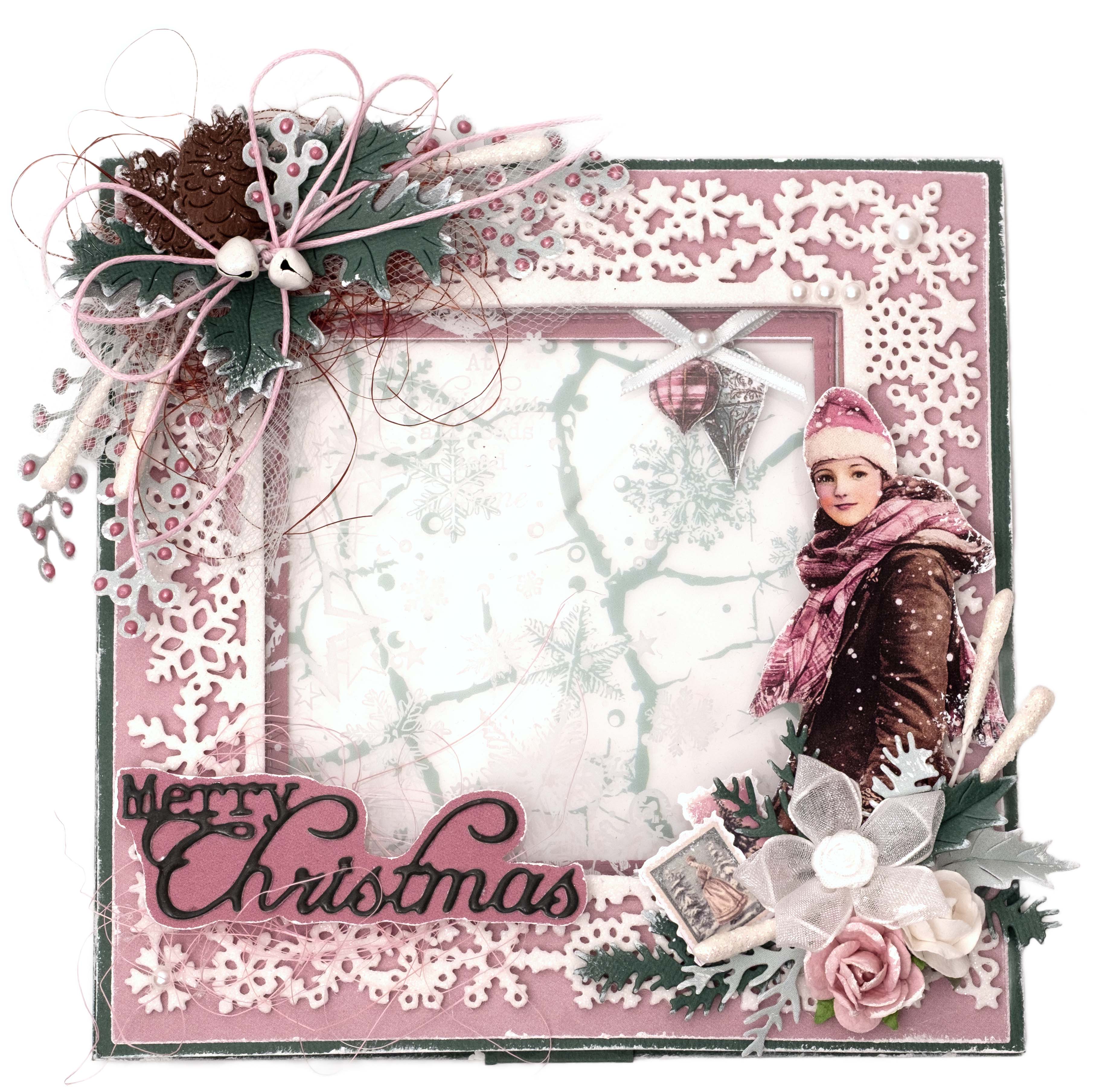 JMA Cutting Die Christmas Greens Christmas Blush 9 Pieces