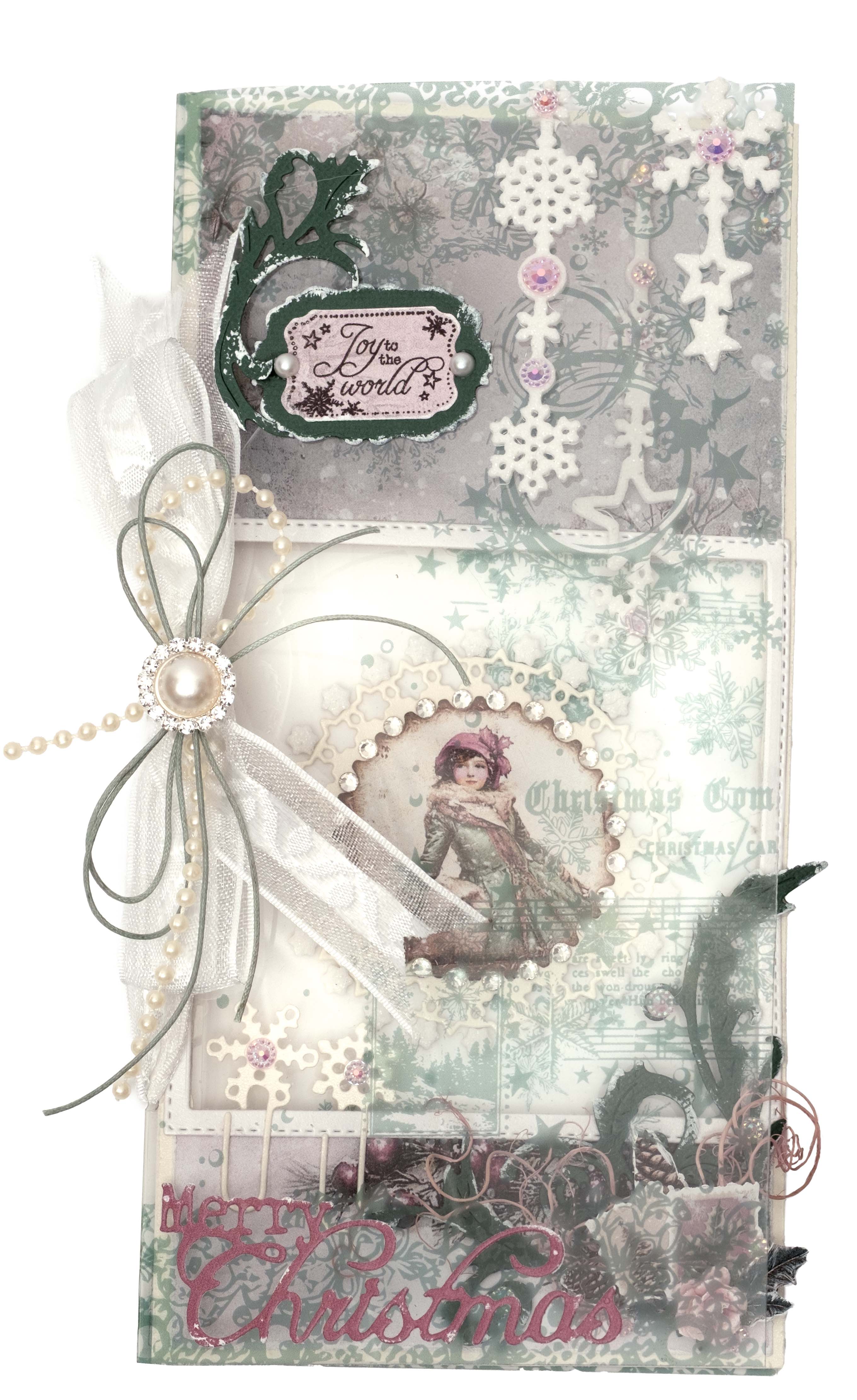 JMA Cutting Die Winter Curtain Christmas Blush 1 Piece