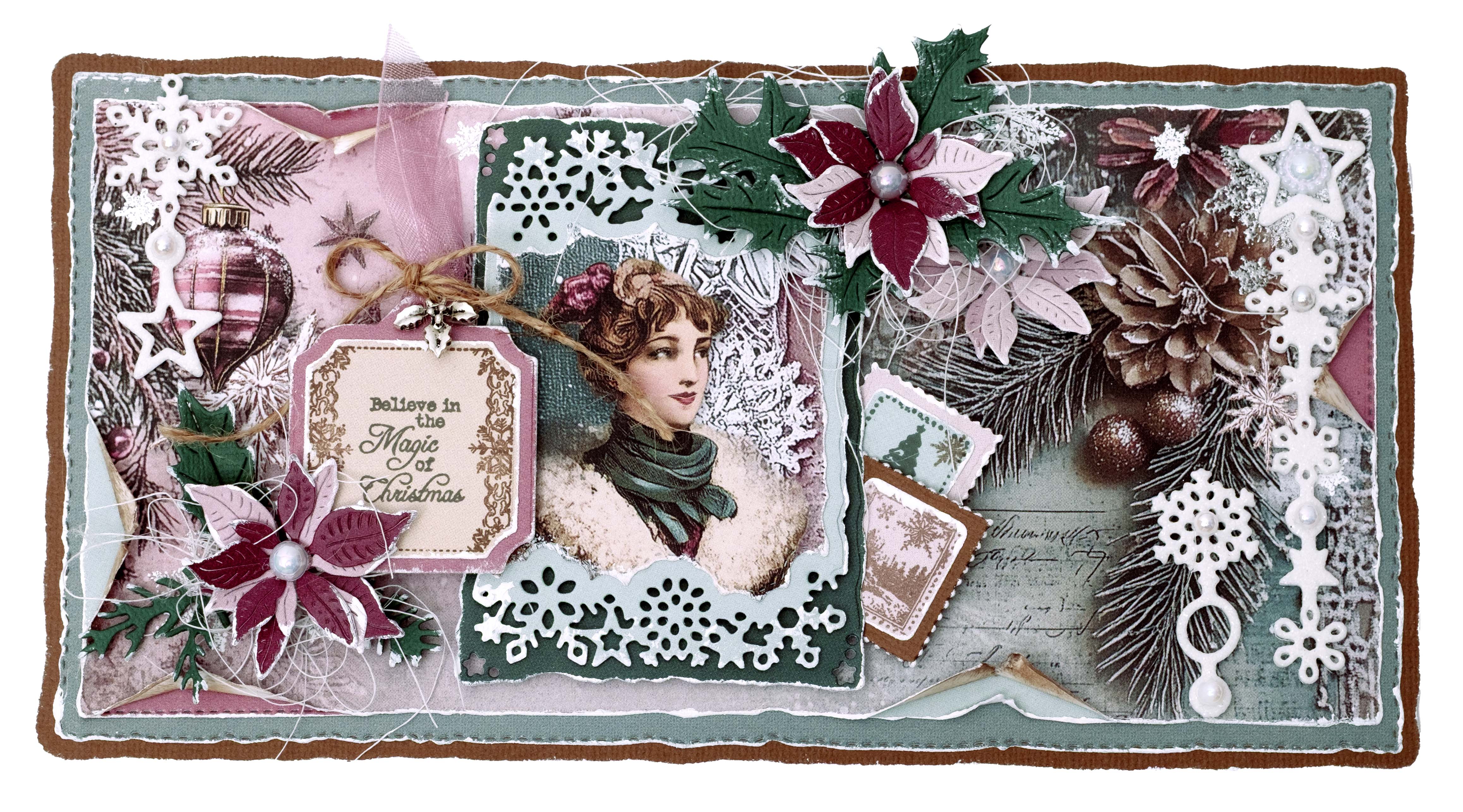 JMA Designer Paper Pad Backgrounds Christmas Blush 36 Sheets