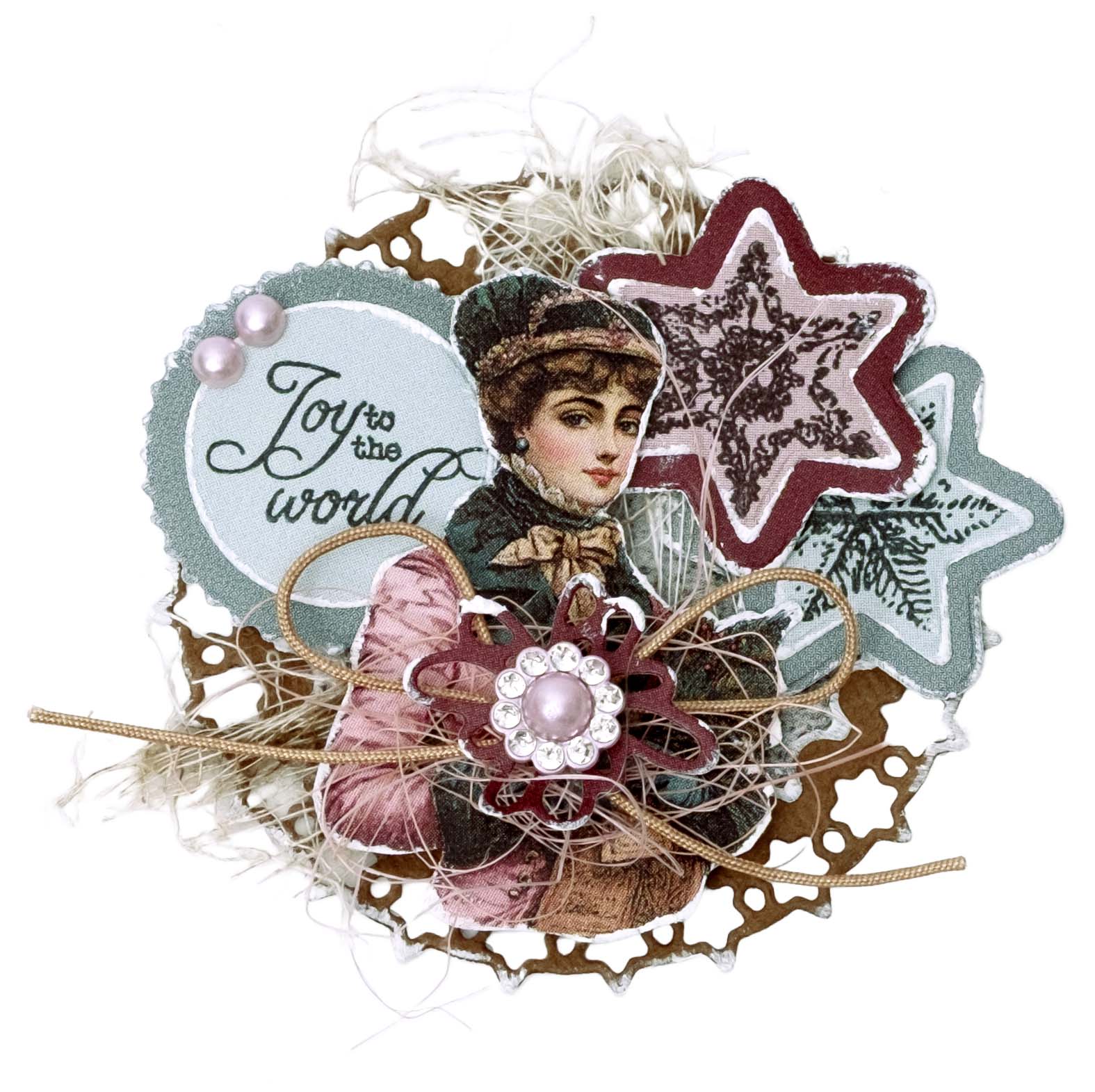 JMA Paper Elements 35 Collage Elements Christmas Blush 35 Pieces