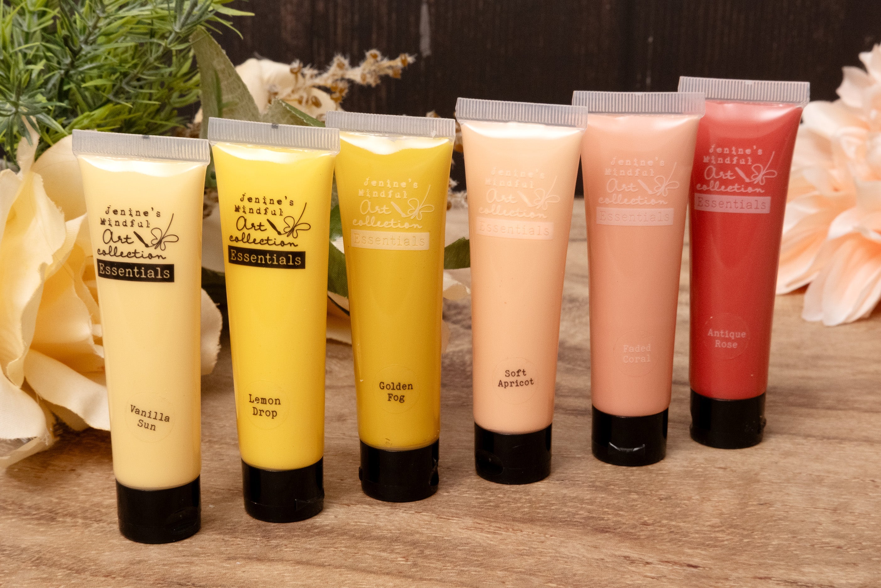 JMA Acrylic Paint Amber & Rose Essentials 172x154x25mm 6 Pieces