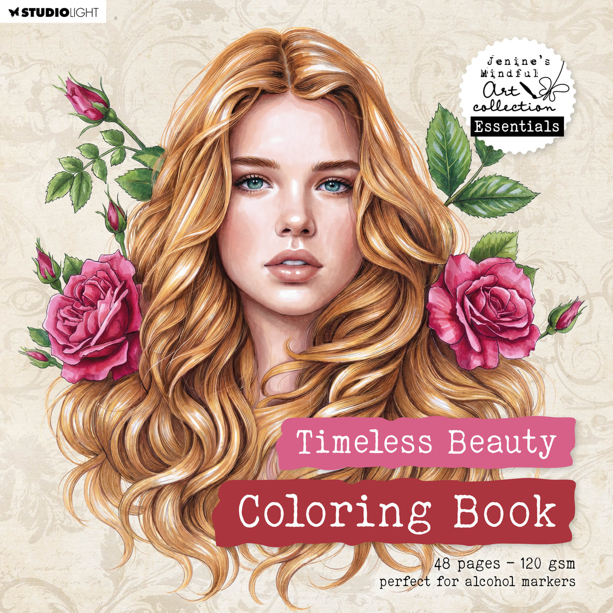 JMA Coloring Book Timeless Beauty Essentials 48 Sheets