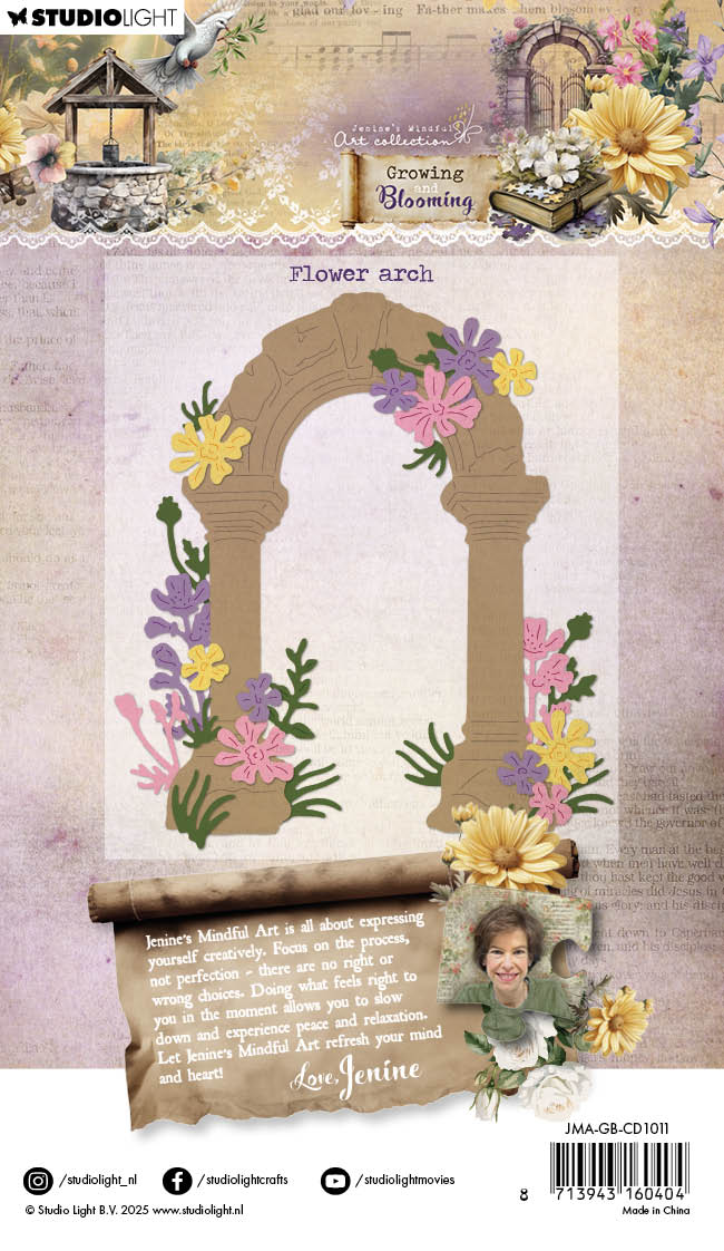 JMA Cutting Die Flower Arch Growing & Blooming 12  Pieces