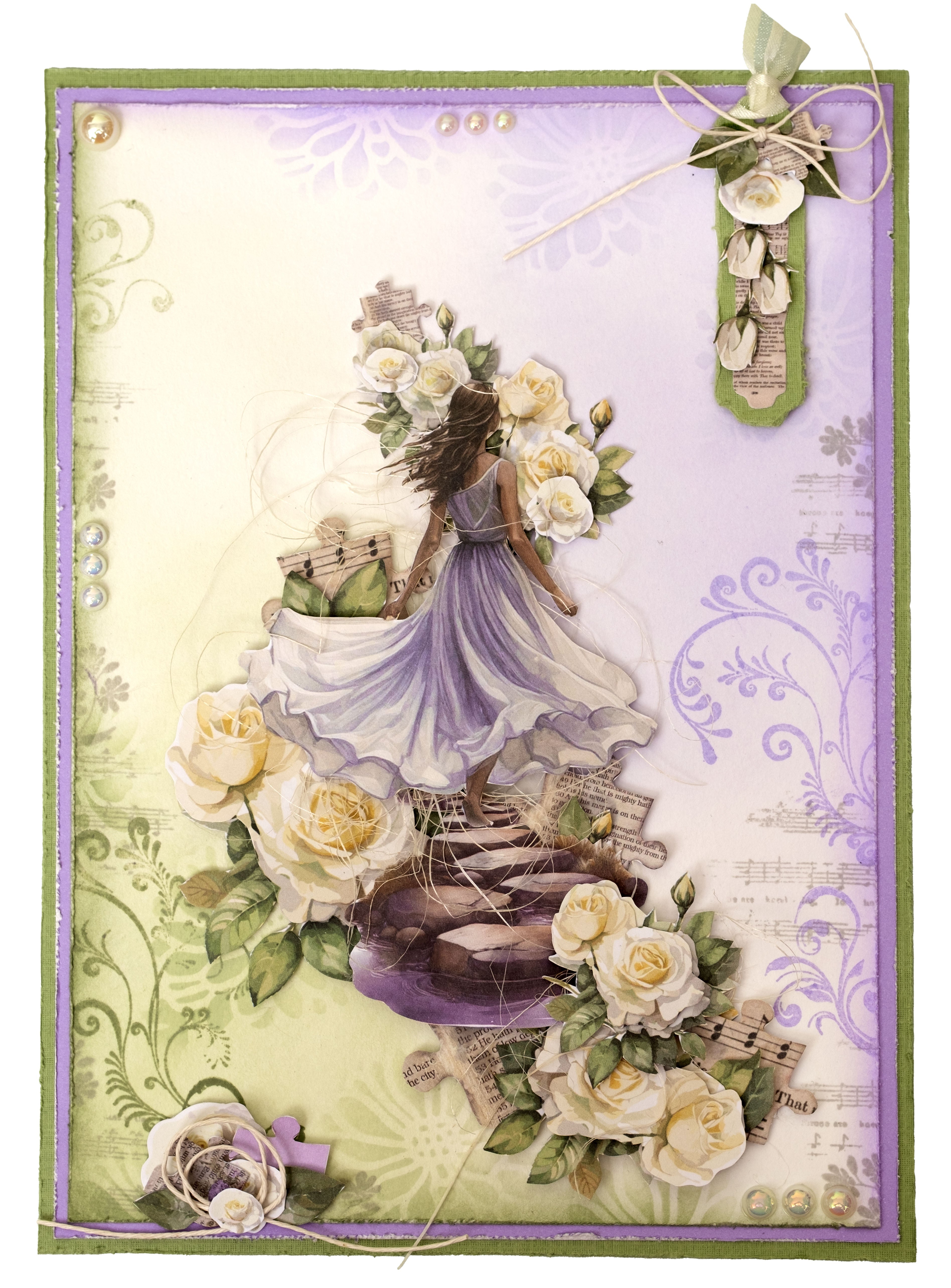 JMA Die-Cut Paper Pad Paper Elements Growing & Blooming 20 Sheets