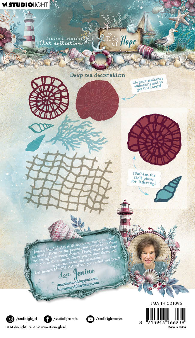 JMA Cutting Die Deep Sea Decoration Tide of Hope 6 Pieces