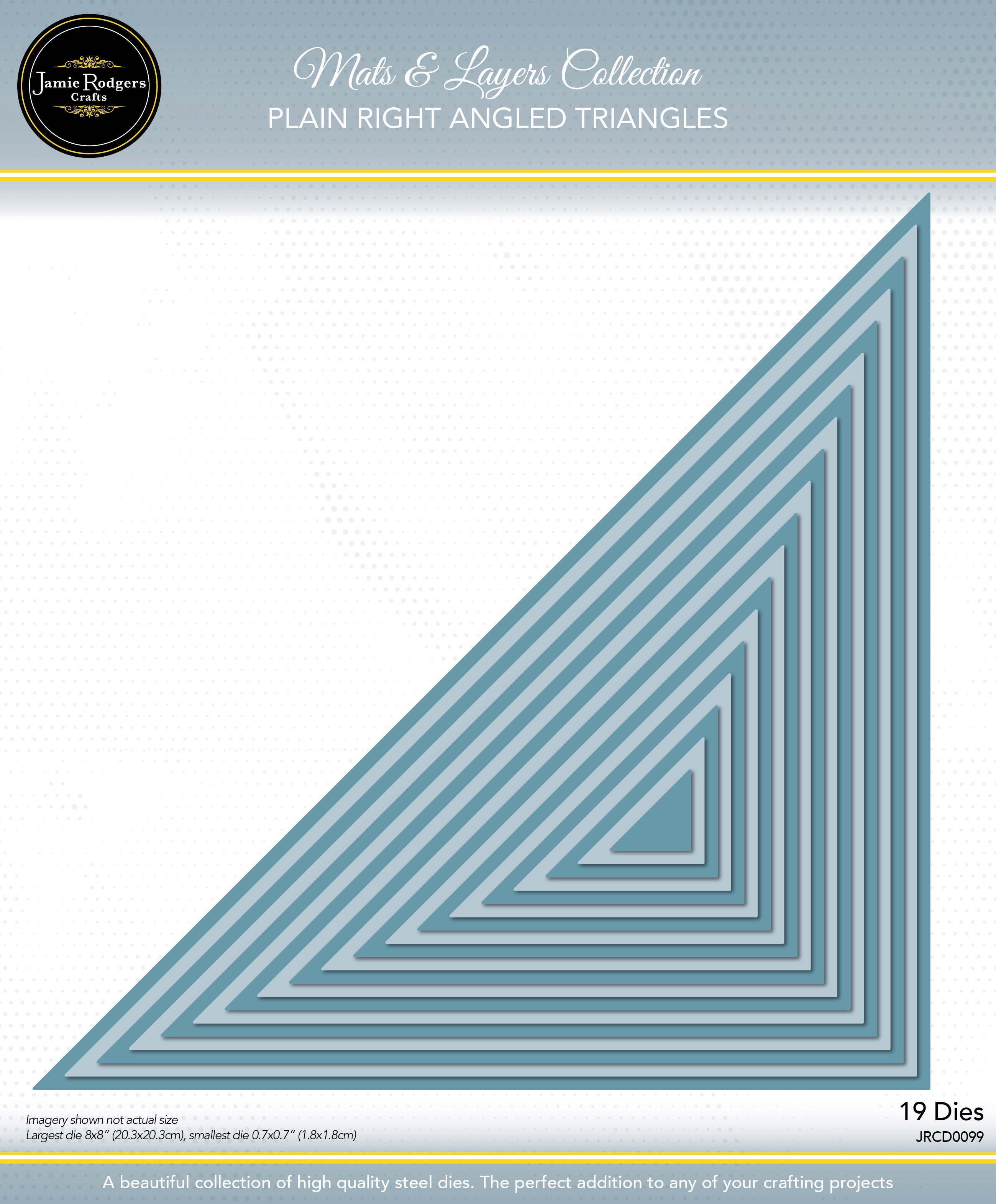 Jamie Rodgers Crafts Plain Right Angled Triangle Die Set