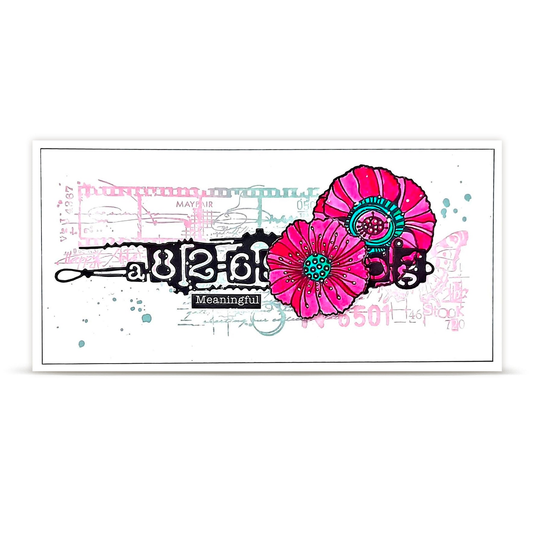 AALL and Create - A6 - Stamp Set - Graphic Coquelicots