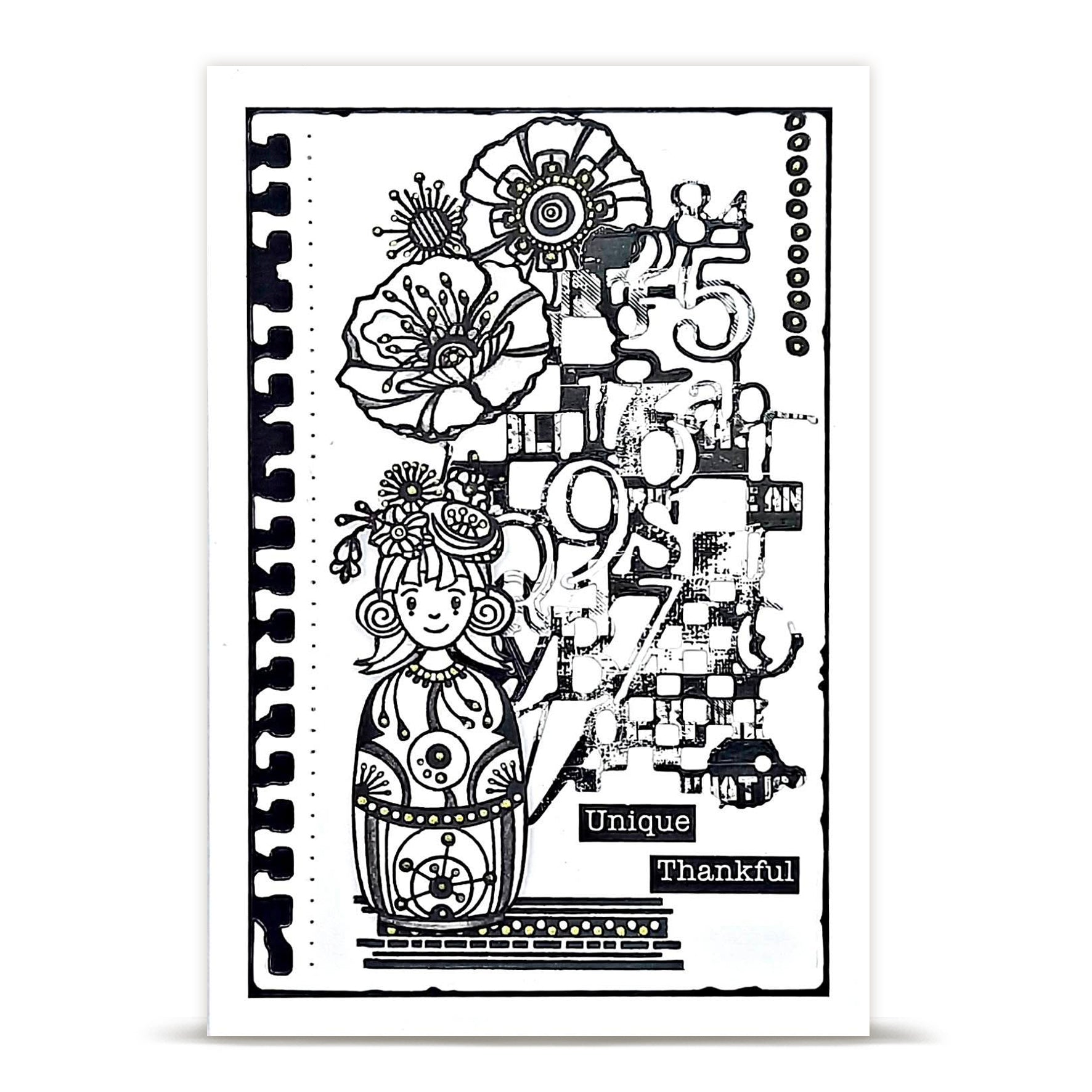 AALL and Create - Die-Cutting Die Set - Checkered Figures