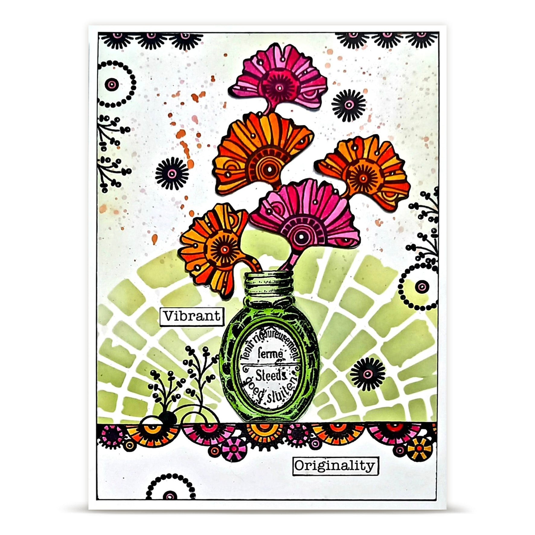 AALL and Create - 6"x6" Stencil - Bubble Field