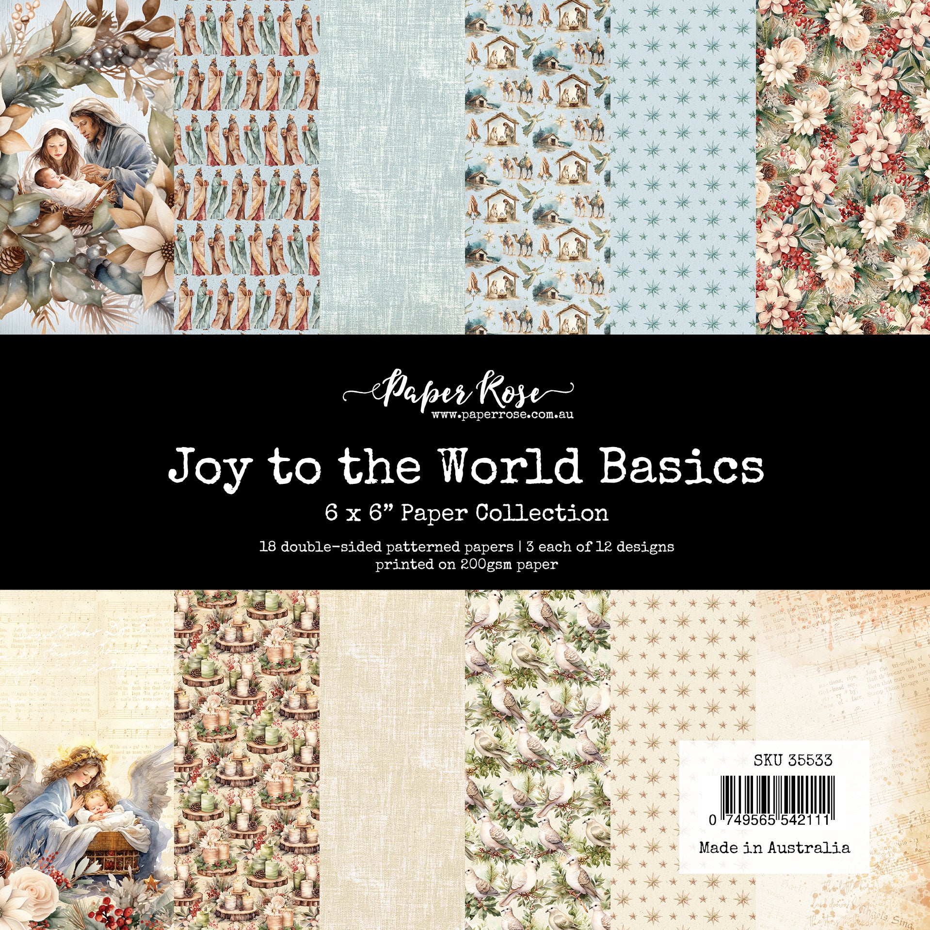 Joy to the World Basics 6x6 Paper Collection 35533