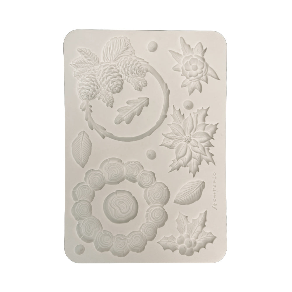 Silicon Mould Designs A5 For Art And Craft - Christmas Garlands