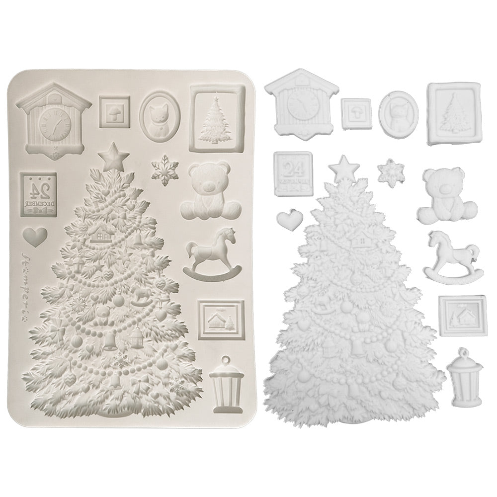Silicon Mould Designs A5 For Art And Craft - Christmas Tree