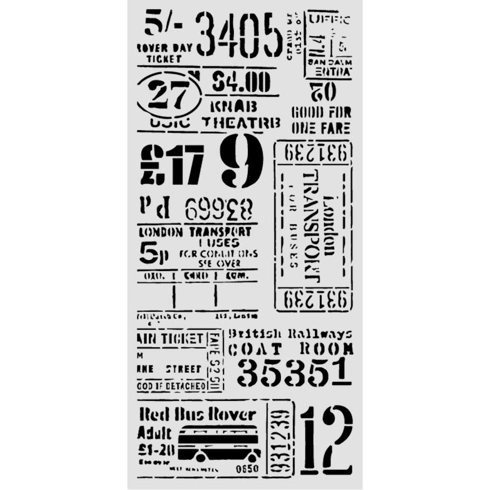 Cut Laser Stencil For Art And Craft 12x25cm - Our Way Tickets