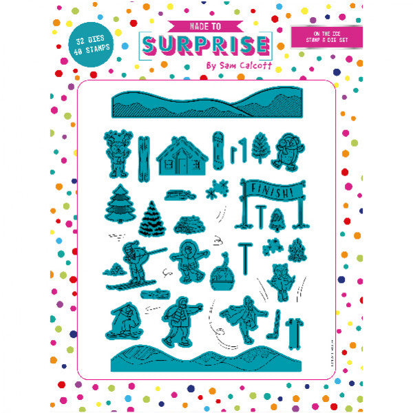 Made To Surprise Stamp & Die Set Moving Scenes On The Ice Christmas | Set of 62