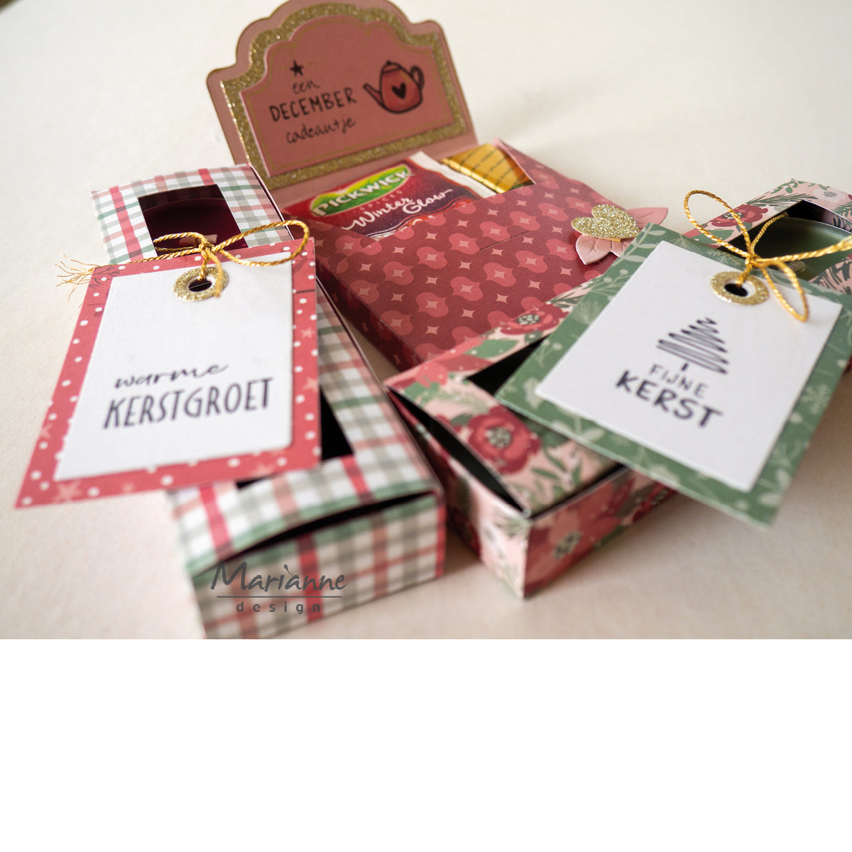 Marianne Design Craft Stencil - 3 pc Tealight Box