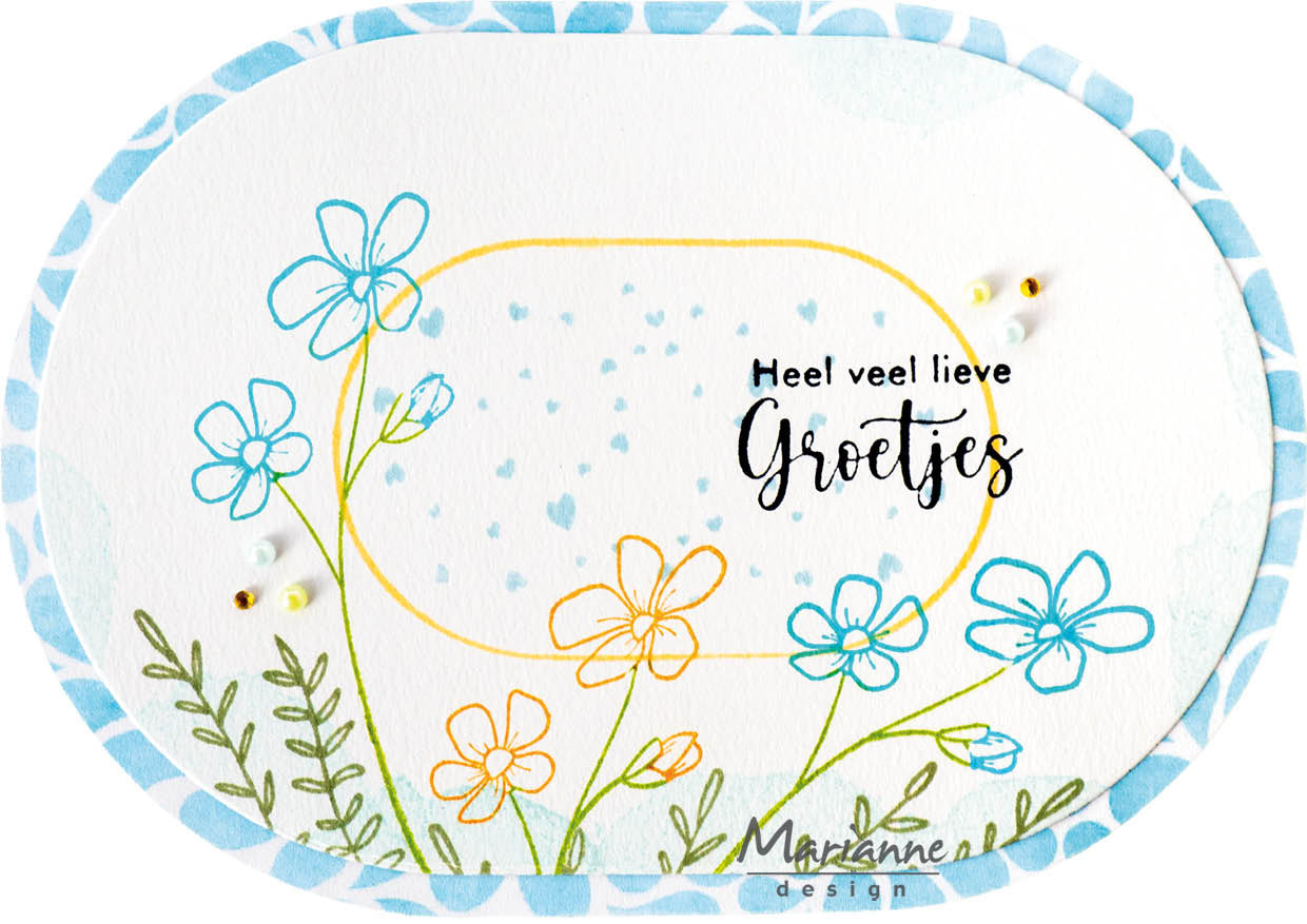 Marianne Design Clear Stamp - Silhouette Art - Hearts