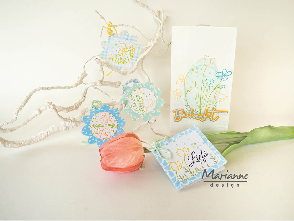 Marianne Design Clear Stamp - Silhouette Art - Thyme
