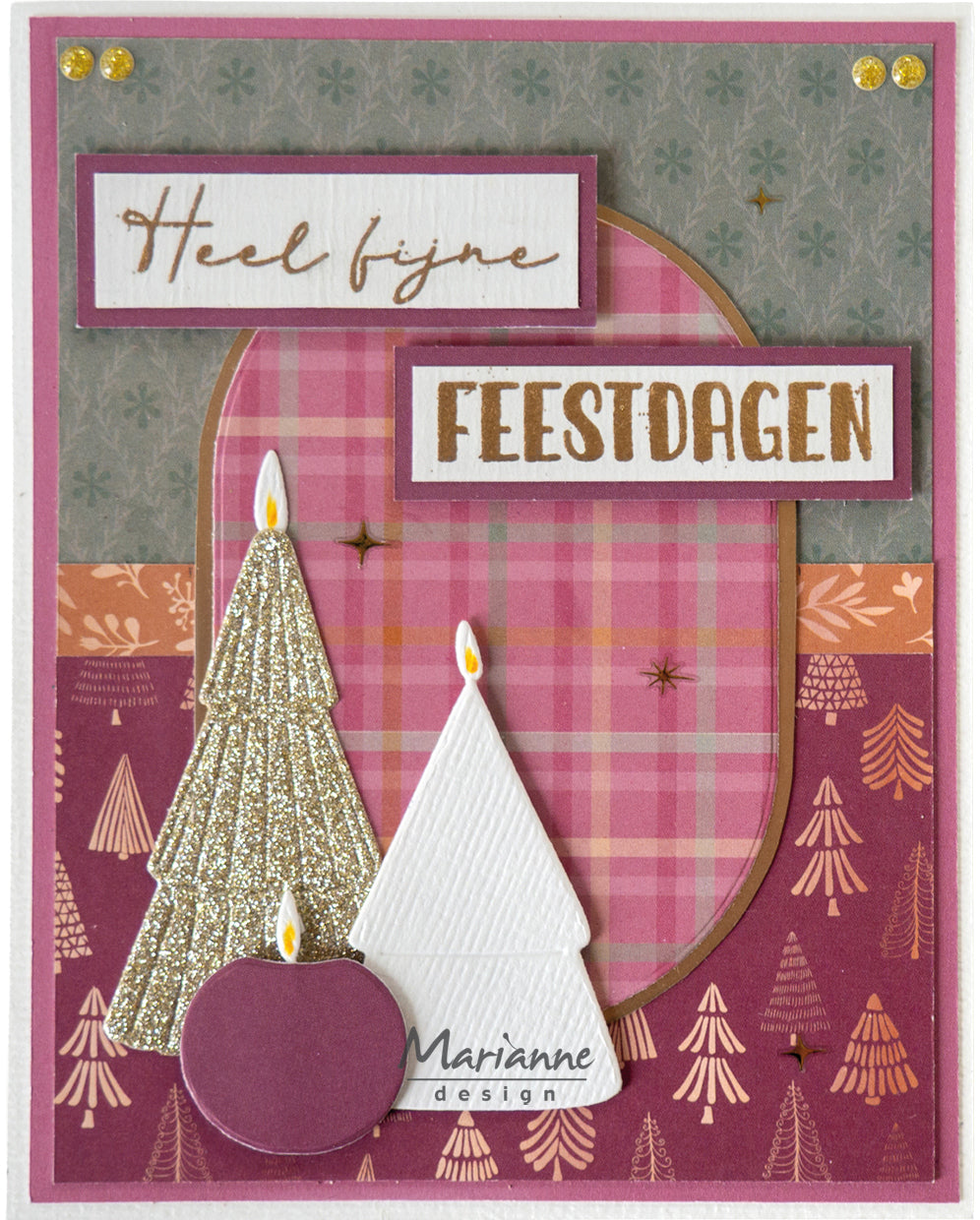 Marianne Design A4 Cardstock - Christmas Elegance