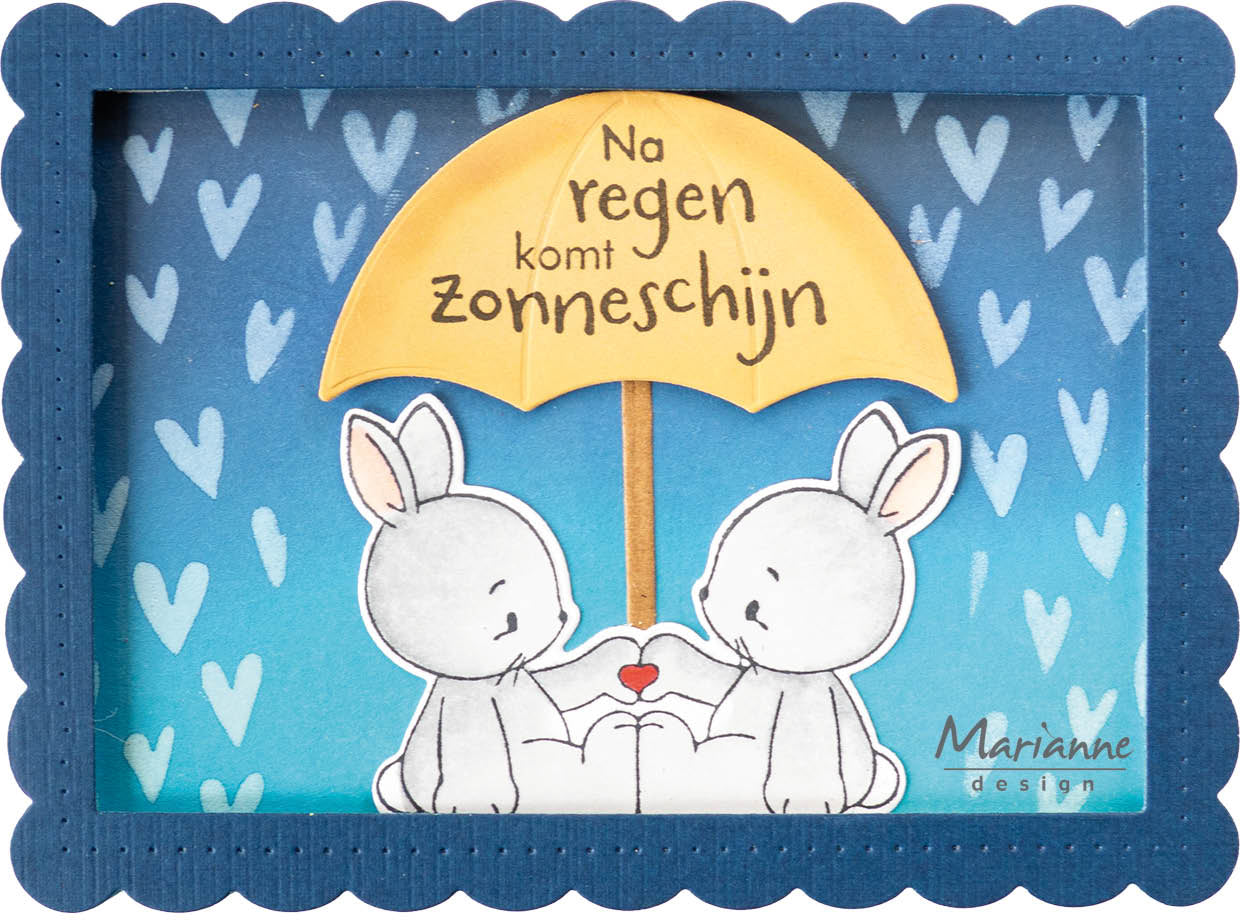 Marianne Design Stamp & Die Set - Rabbit Friends